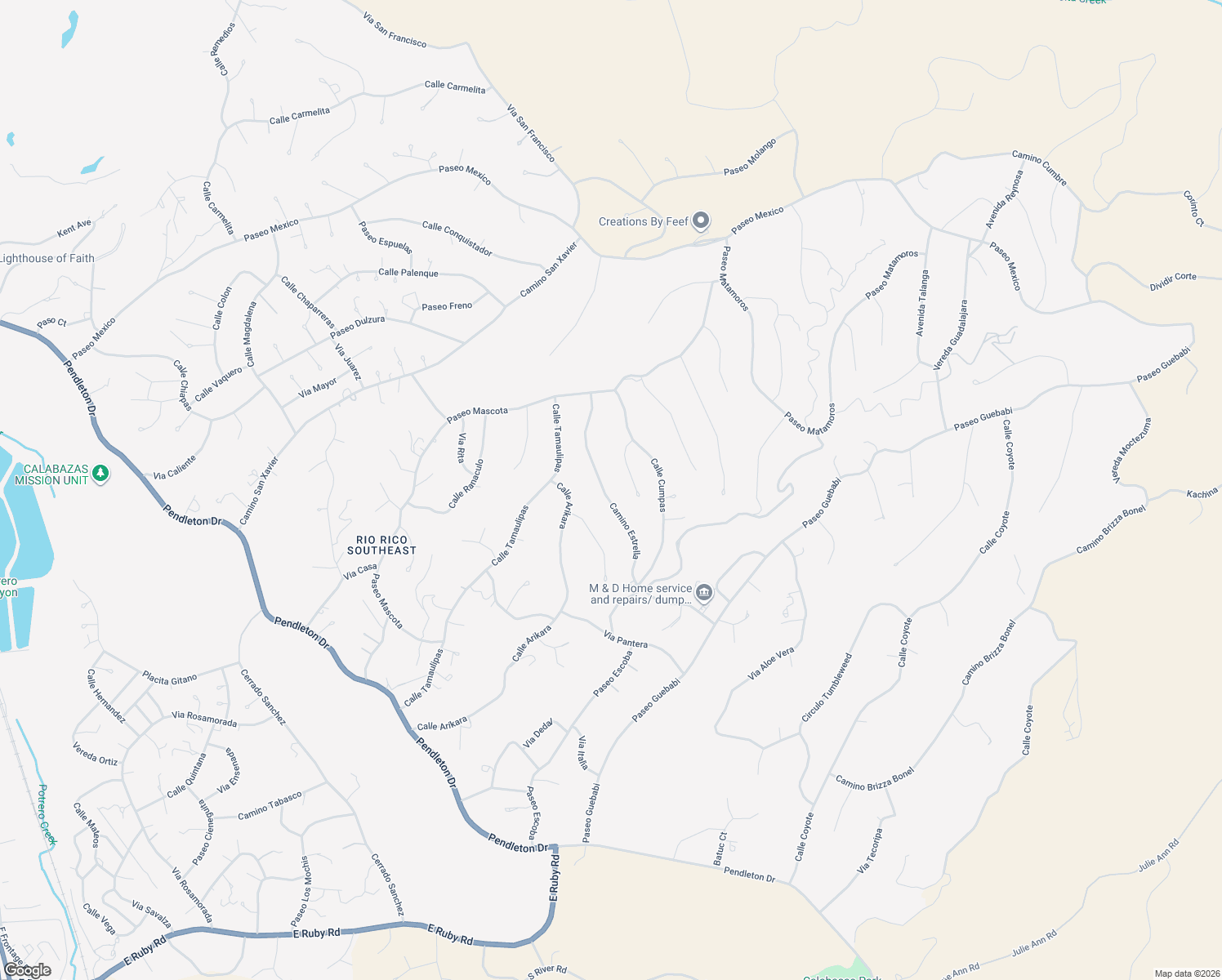 map of restaurants, bars, coffee shops, grocery stores, and more near 1016 Camino Estrella in Rio Rico