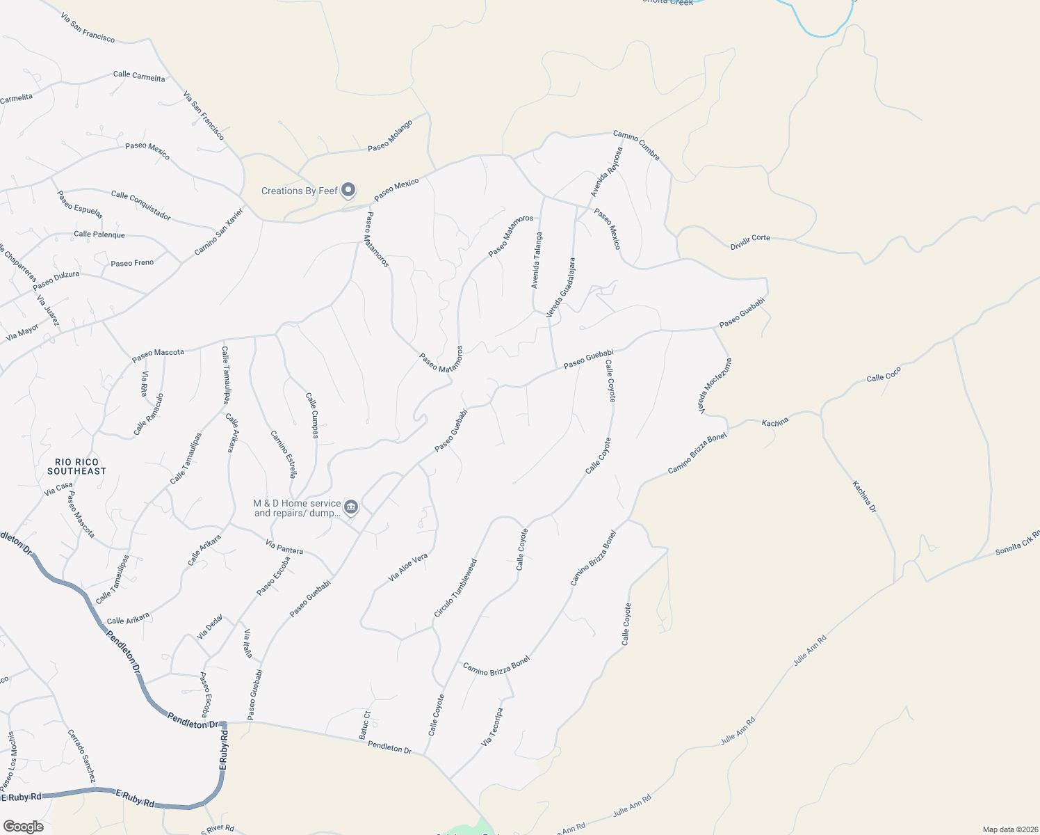map of restaurants, bars, coffee shops, grocery stores, and more near 1043 Cocula Court in Rio Rico