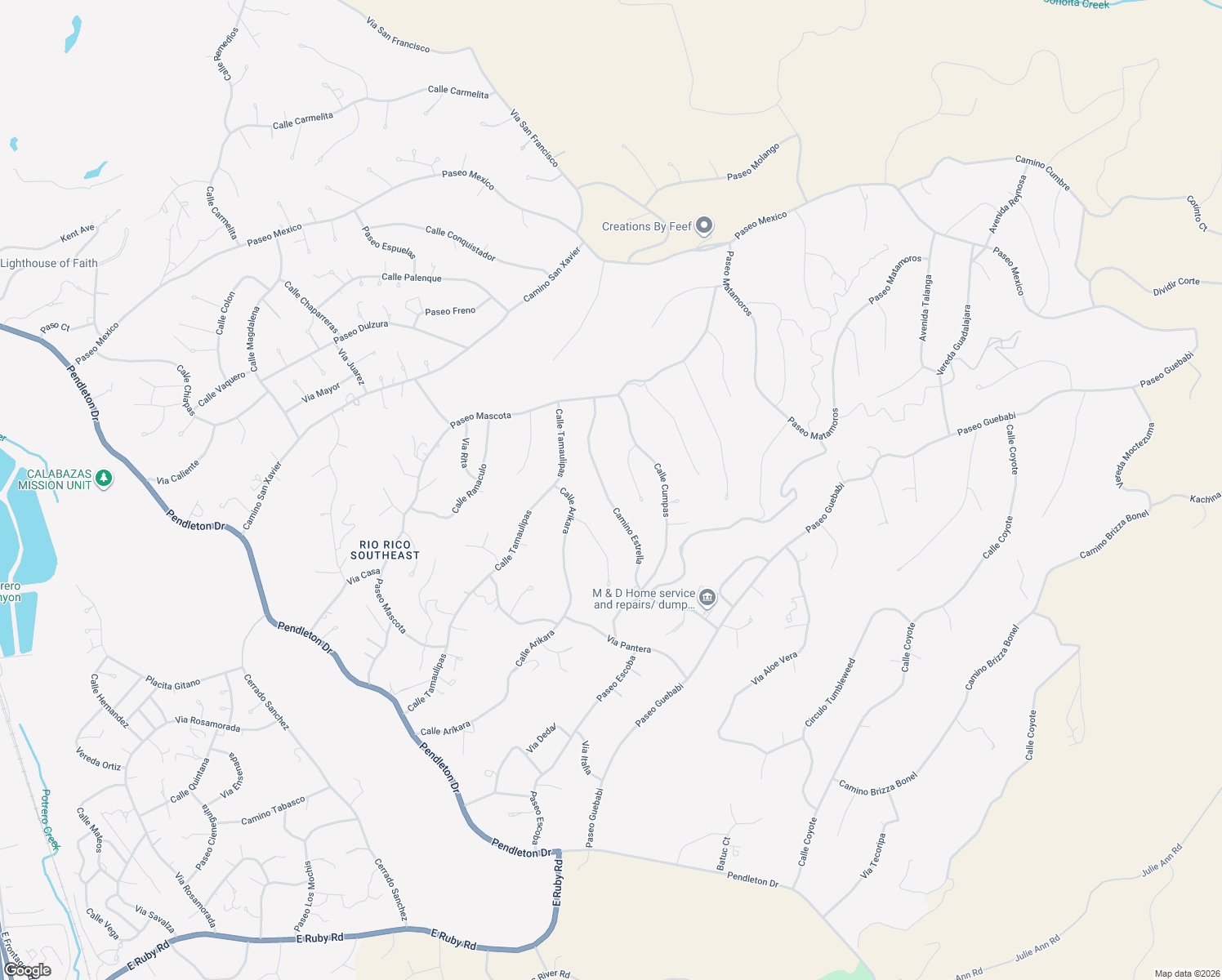map of restaurants, bars, coffee shops, grocery stores, and more near 1016 Camino Estrella in Rio Rico