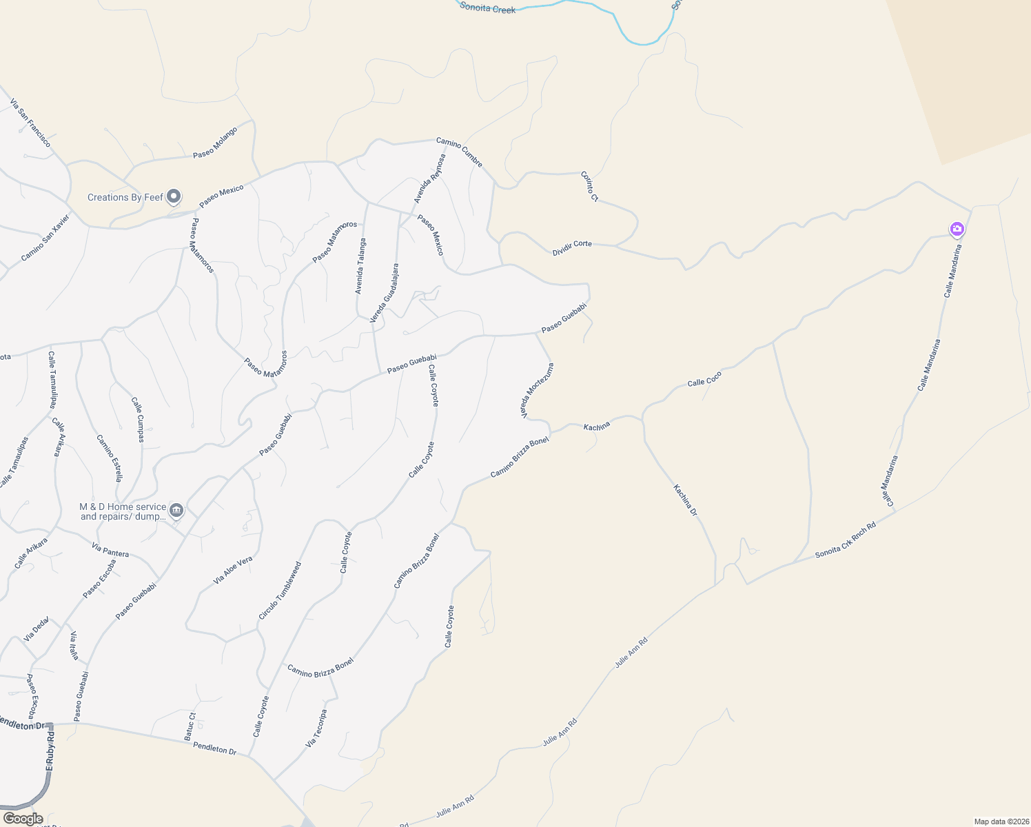 map of restaurants, bars, coffee shops, grocery stores, and more near 464 Camino Brizza Bonnel in Rio Rico