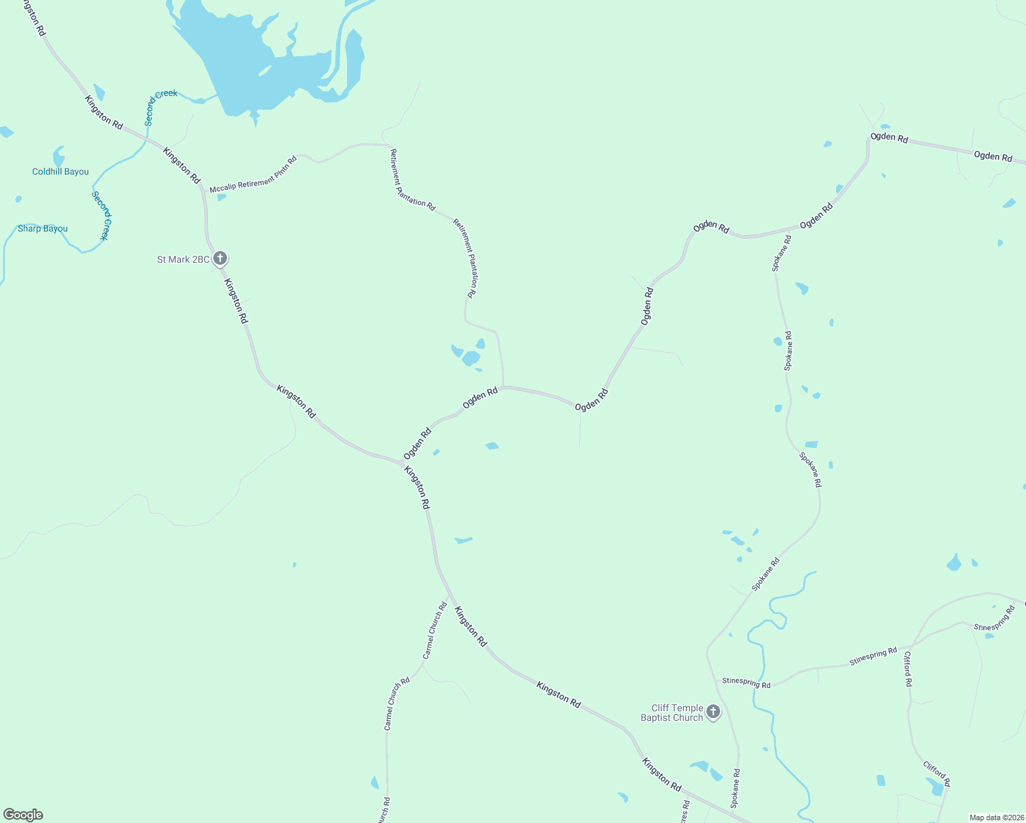 map of restaurants, bars, coffee shops, grocery stores, and more near 48-74 Ogden Rd in Natchez