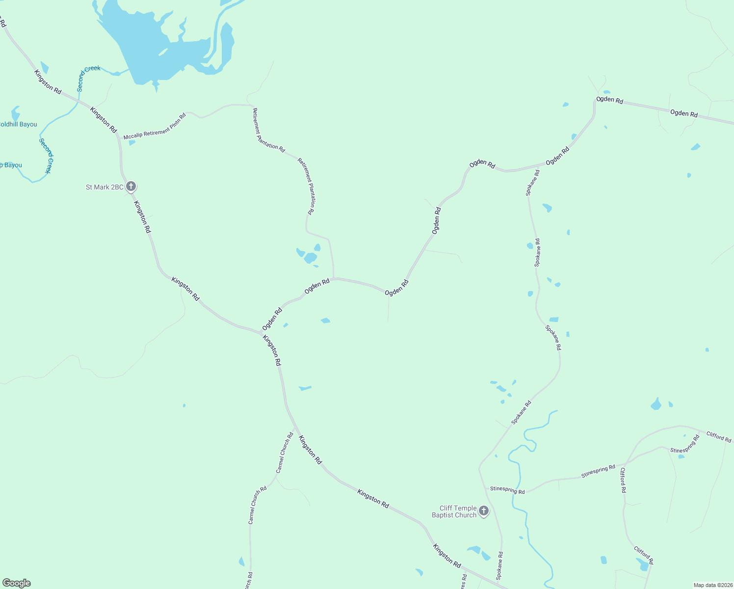 map of restaurants, bars, coffee shops, grocery stores, and more near 66 Ogden Road in Natchez