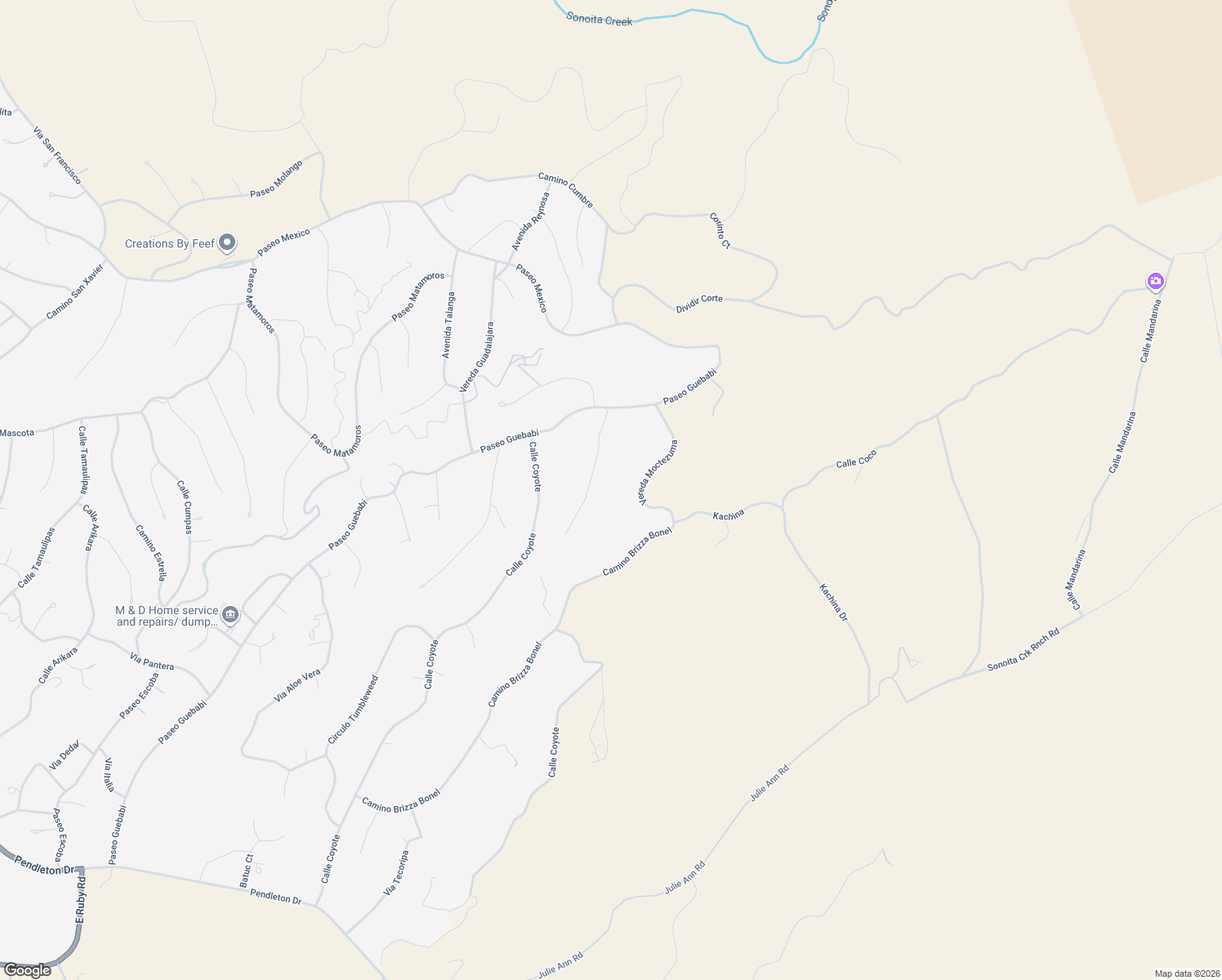 map of restaurants, bars, coffee shops, grocery stores, and more near 464 Camino Brizza Bonnel in Rio Rico