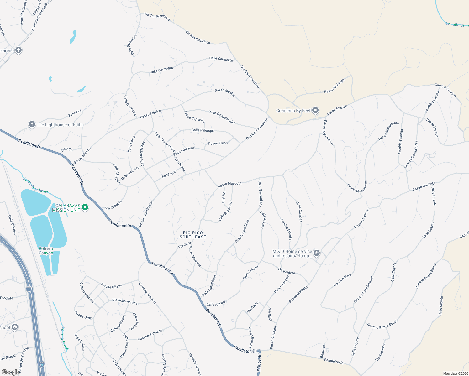 map of restaurants, bars, coffee shops, grocery stores, and more near 231 Calle Ranaculo in Rio Rico