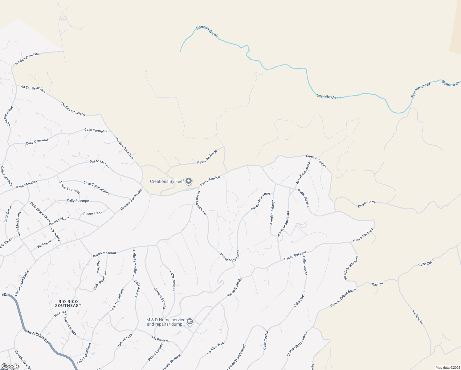 map of restaurants, bars, coffee shops, grocery stores, and more near 1115 Zaragoza Court in Rio Rico