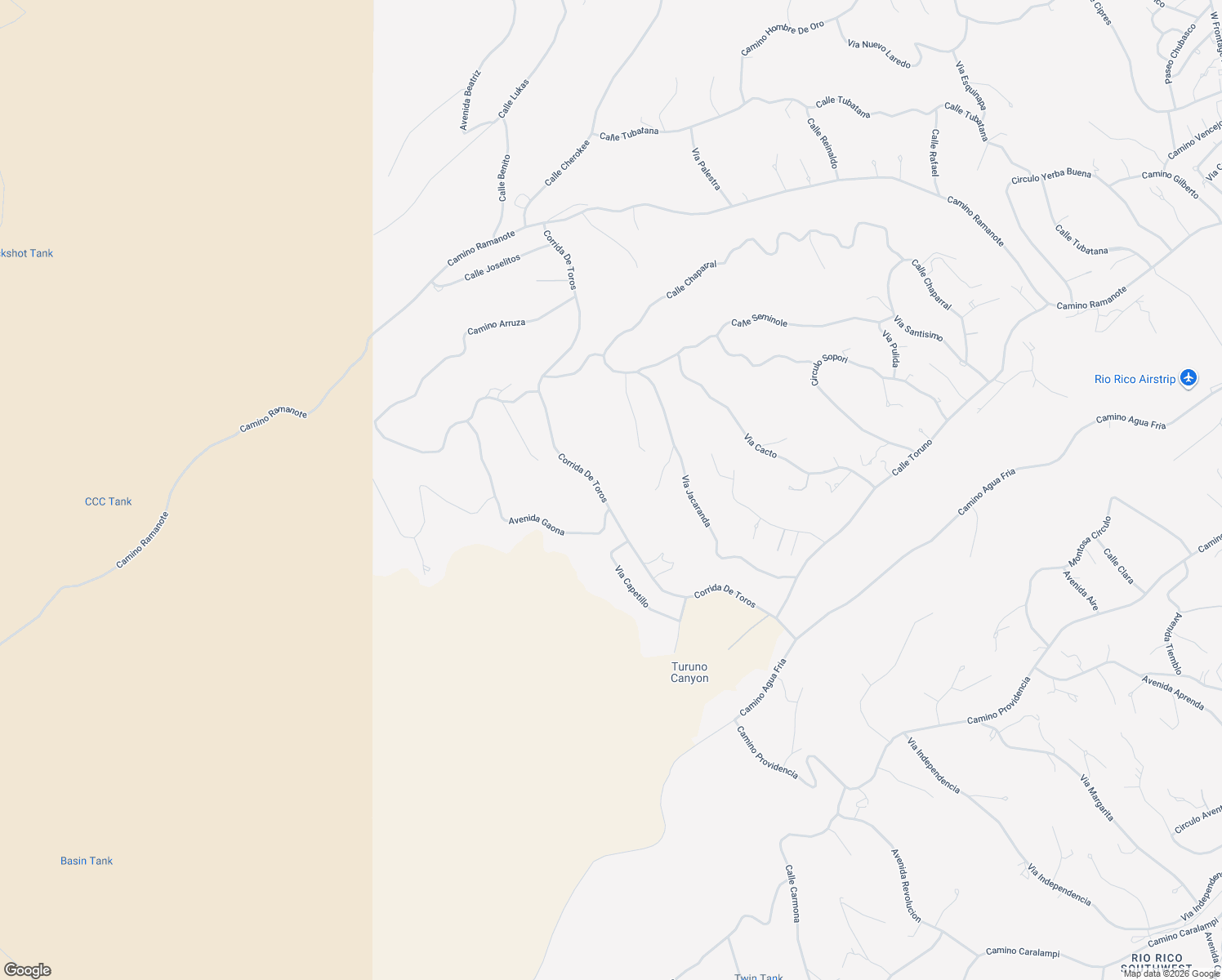 map of restaurants, bars, coffee shops, grocery stores, and more near 1124 Corrida De Toros in Rio Rico