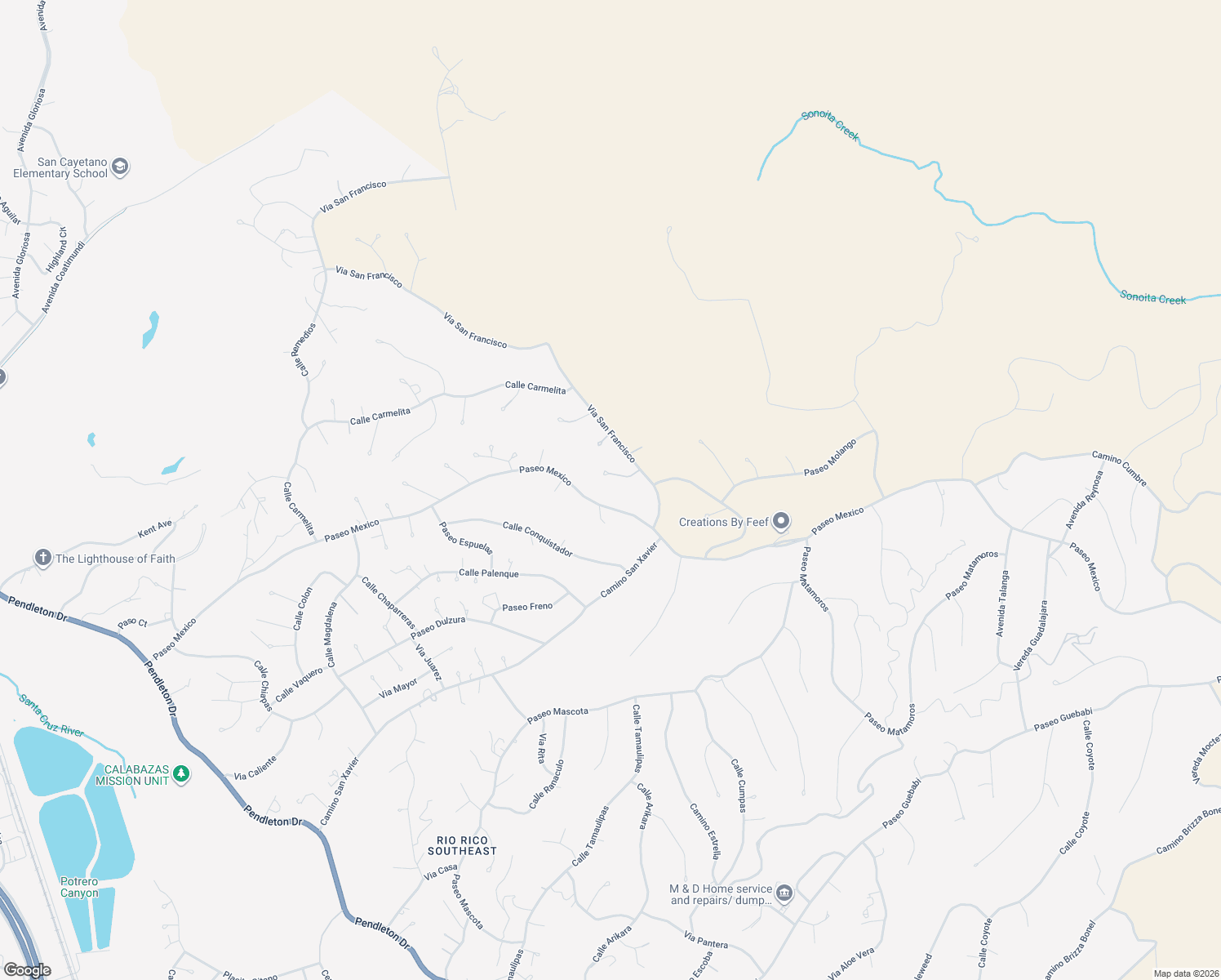 map of restaurants, bars, coffee shops, grocery stores, and more near 144 Paseo Mexico in Rio Rico