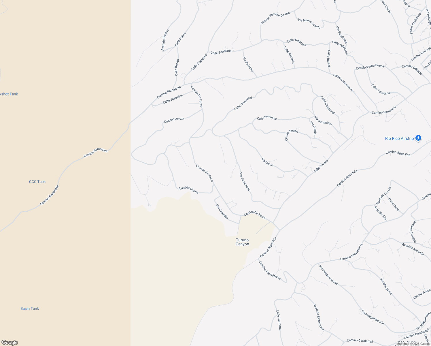 map of restaurants, bars, coffee shops, grocery stores, and more near 1124 Corrida De Toros in Rio Rico