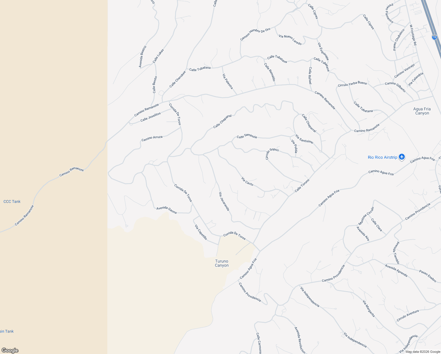 map of restaurants, bars, coffee shops, grocery stores, and more near 1142 Via Cacto in Rio Rico