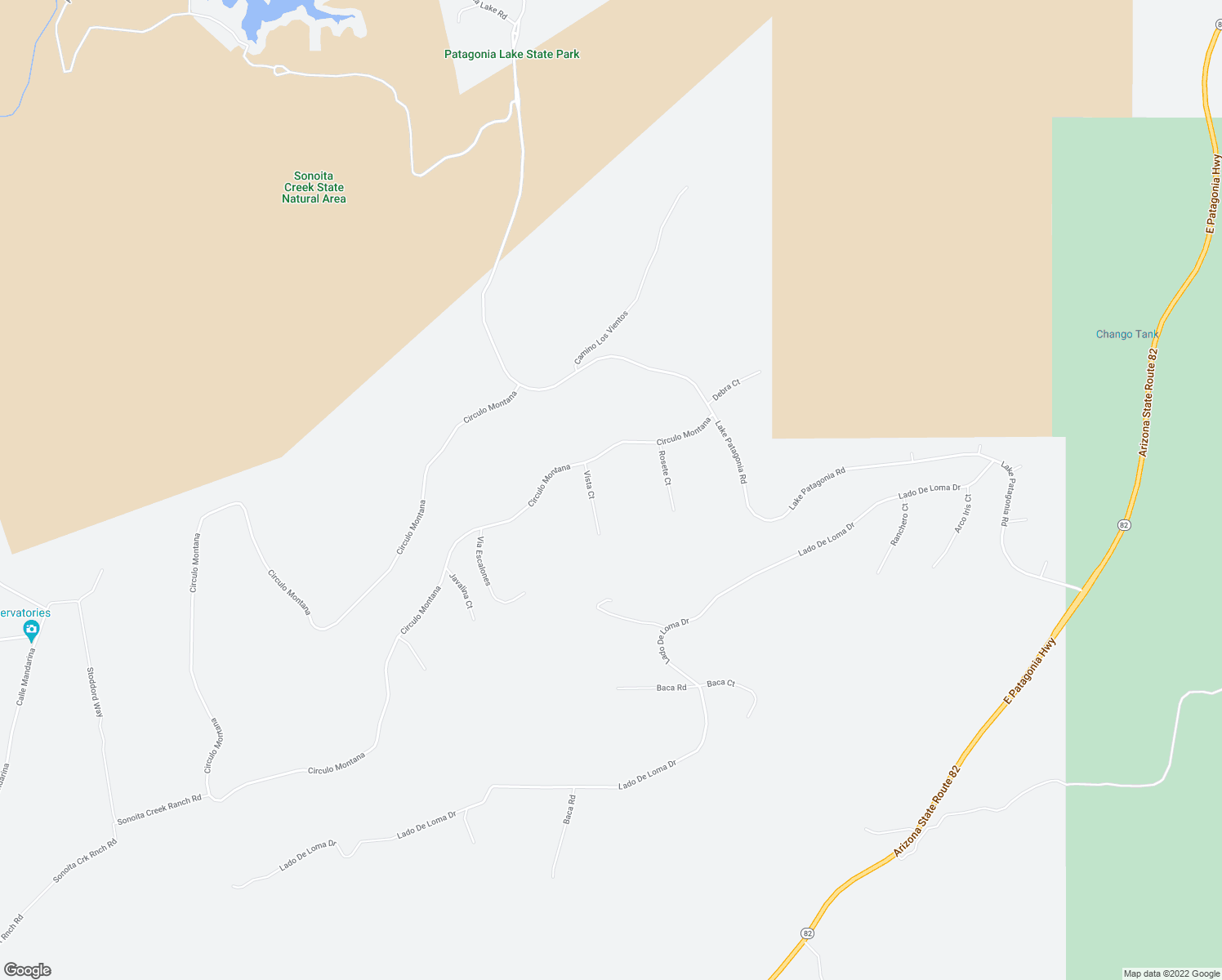 map of restaurants, bars, coffee shops, grocery stores, and more near 3 Vista Court in Nogales