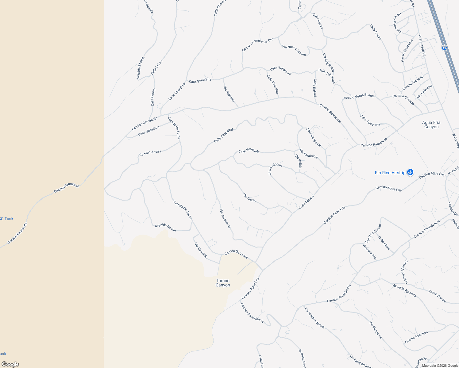 map of restaurants, bars, coffee shops, grocery stores, and more near 1142 Via Cacto in Rio Rico