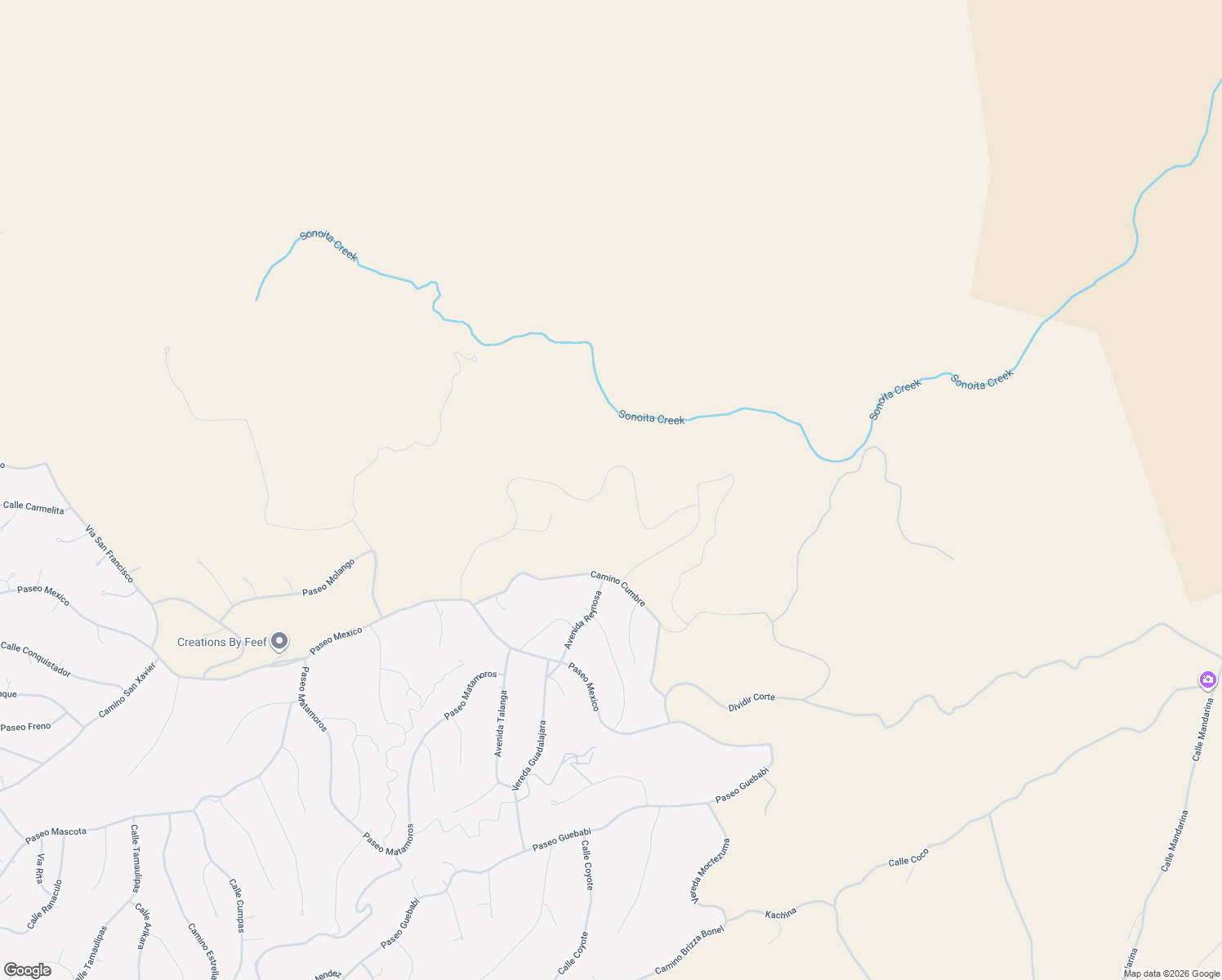 map of restaurants, bars, coffee shops, grocery stores, and more near 1164 Camino Real in Rio Rico