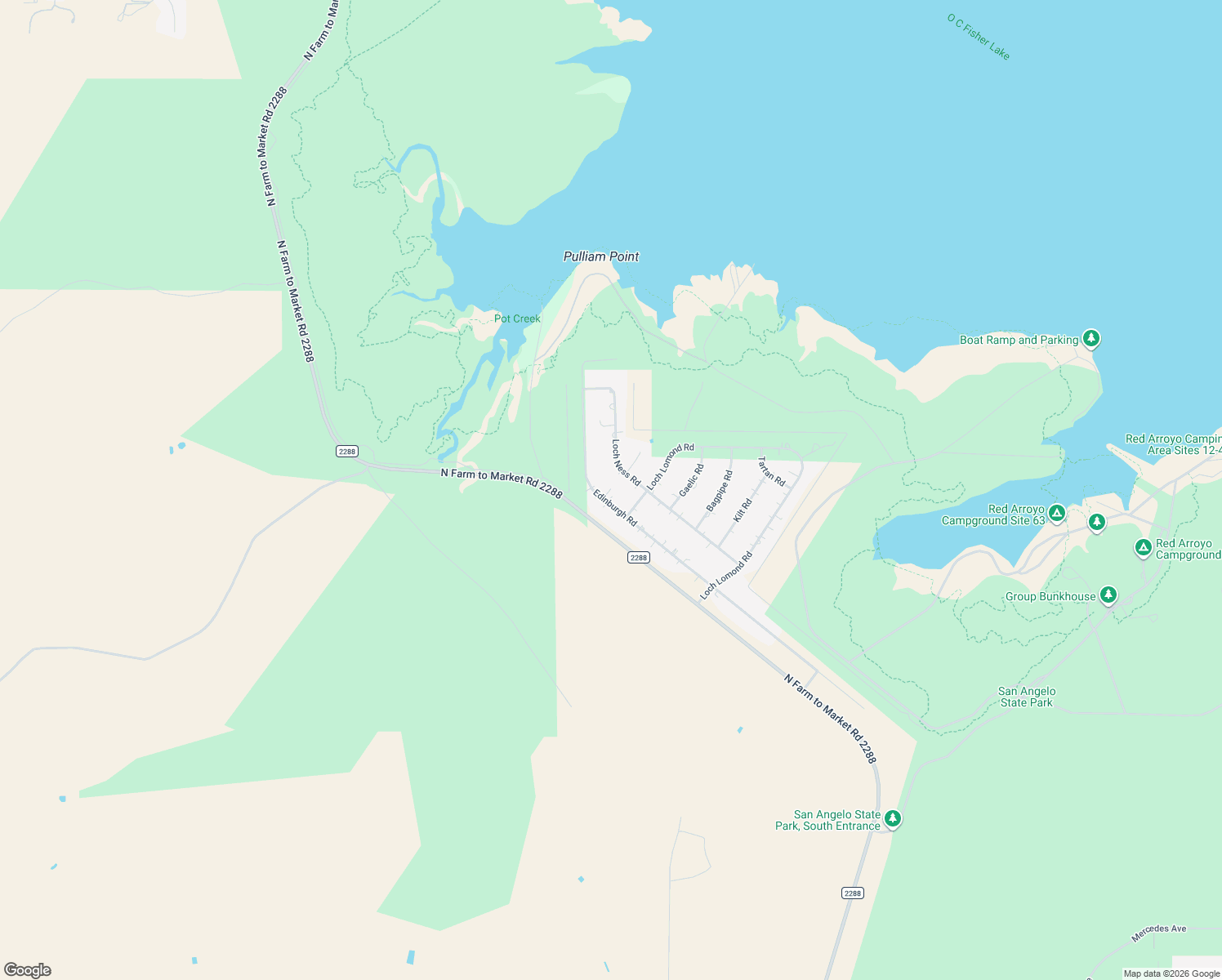 map of restaurants, bars, coffee shops, grocery stores, and more near 244 Edinburgh Road in San Angelo