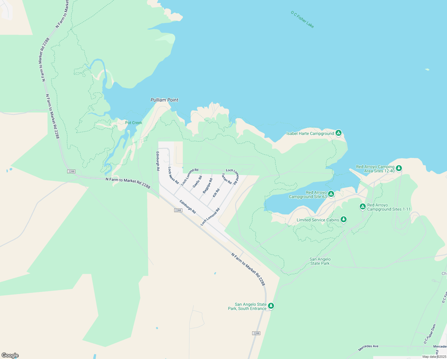 map of restaurants, bars, coffee shops, grocery stores, and more near 199 Kilt Rd in San Angelo