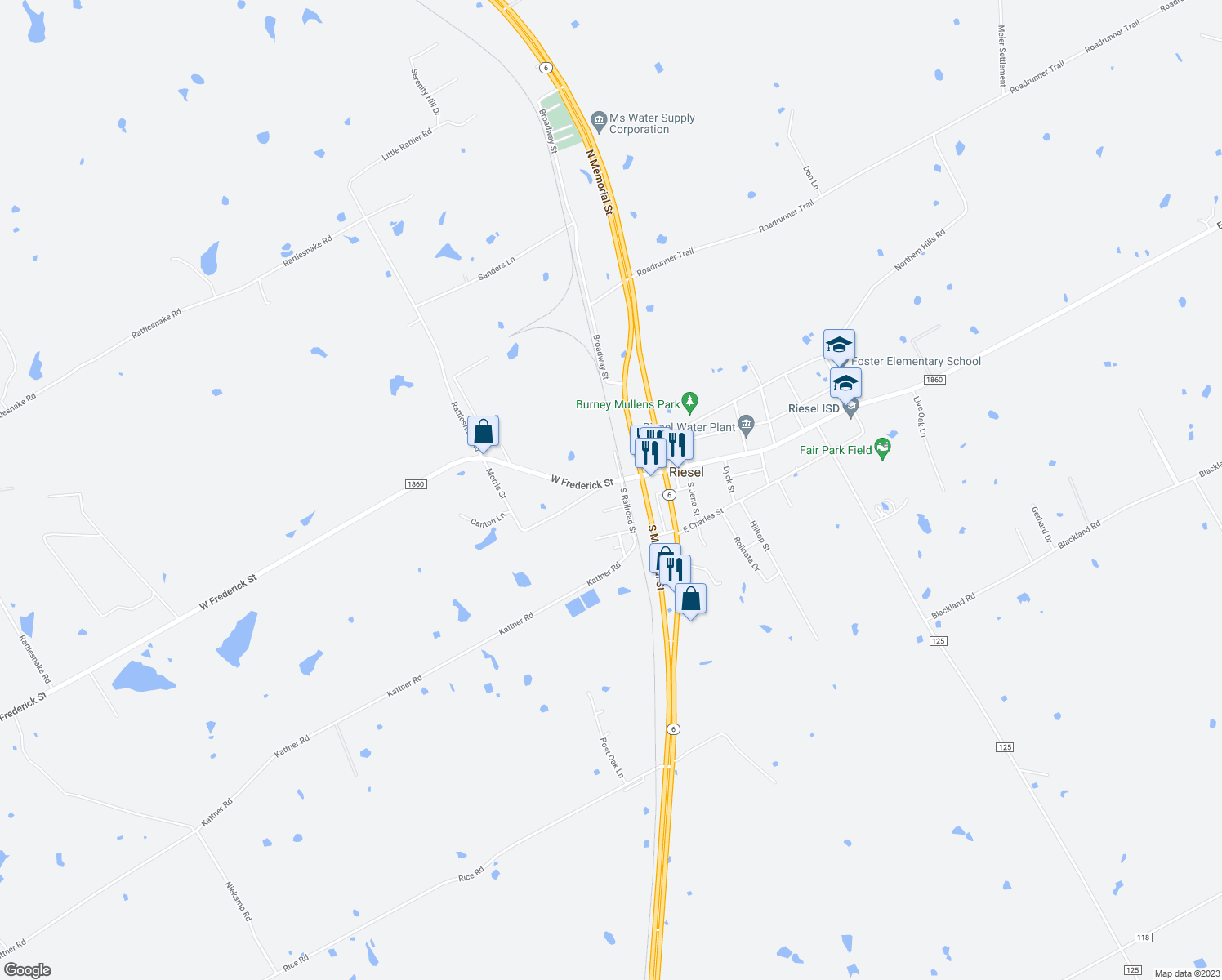 303 West Frederick Street, Riesel TX Walk Score