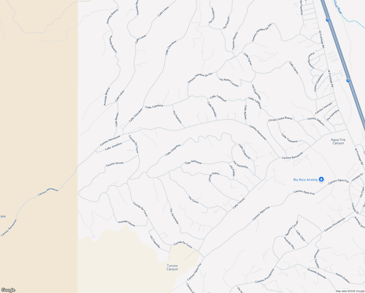 map of restaurants, bars, coffee shops, grocery stores, and more near 1239 Calle Chaparral in Rio Rico