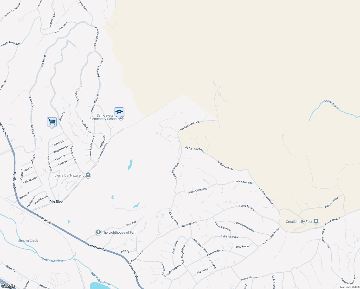 map of restaurants, bars, coffee shops, grocery stores, and more near 1184 Calle Remedios in Rio Rico