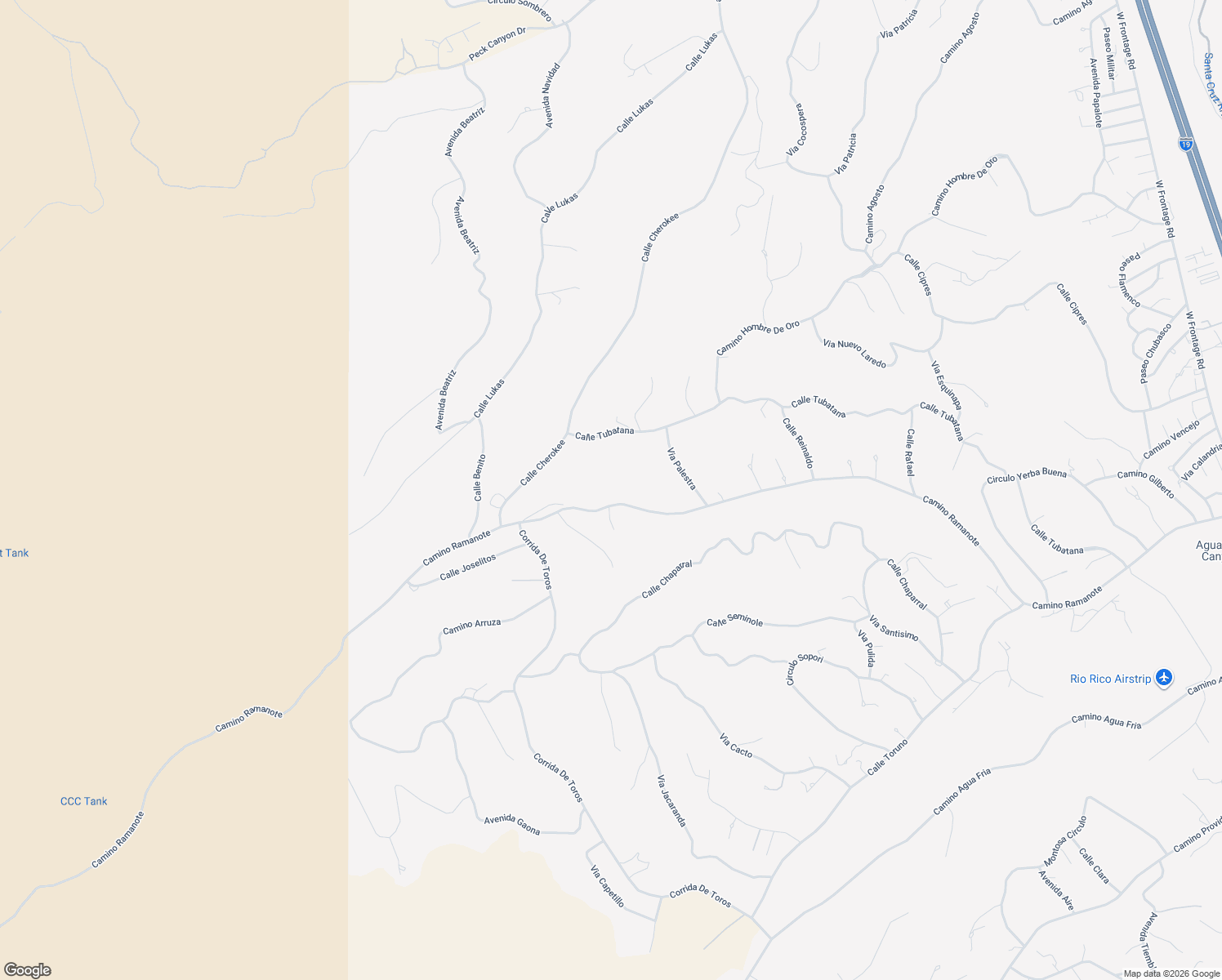 map of restaurants, bars, coffee shops, grocery stores, and more near 498 Camino Ramanote in Rio Rico