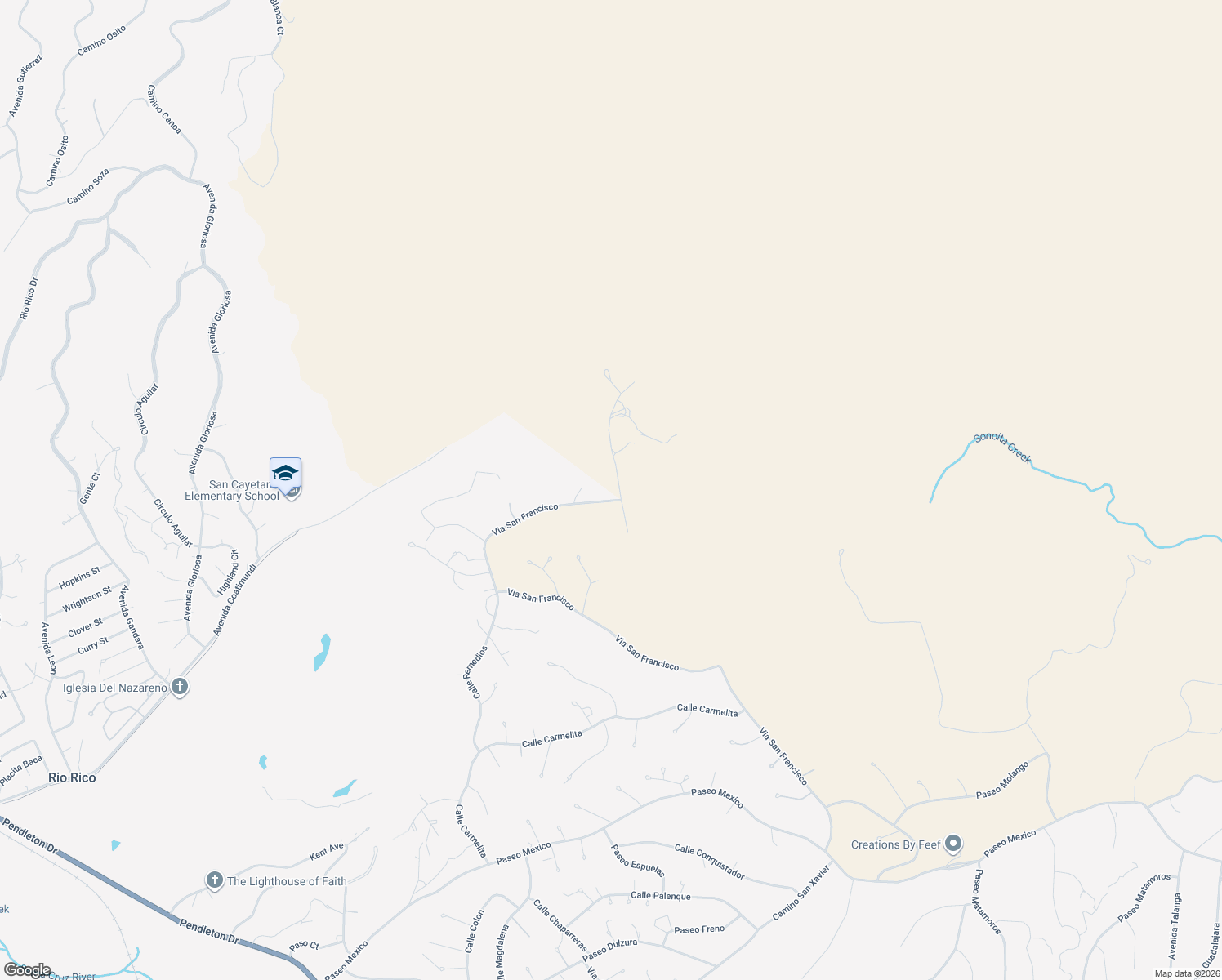 map of restaurants, bars, coffee shops, grocery stores, and more near 1224 Via San Francisco in Rio Rico