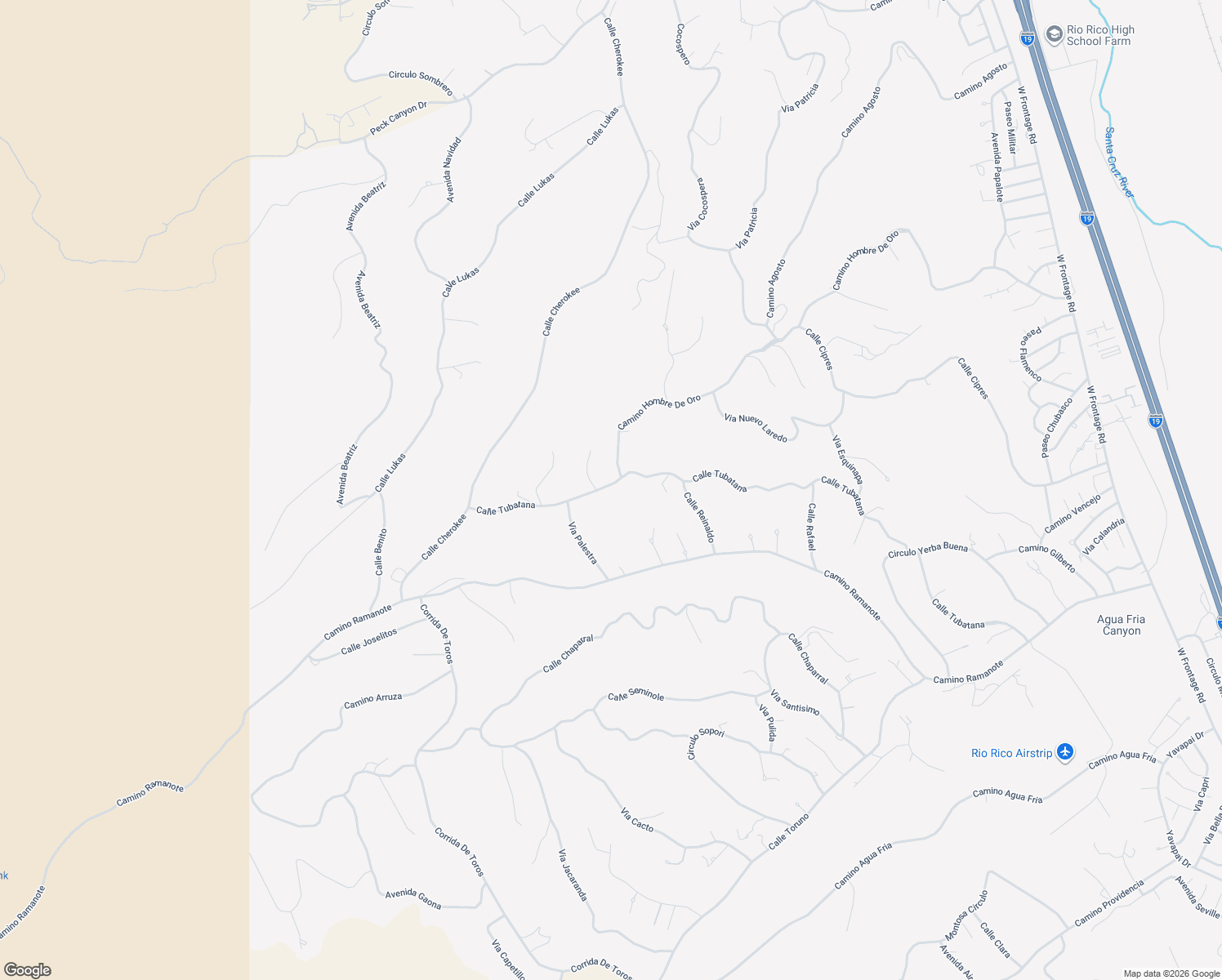 map of restaurants, bars, coffee shops, grocery stores, and more near 1260 Calle Tubatana in Rio Rico