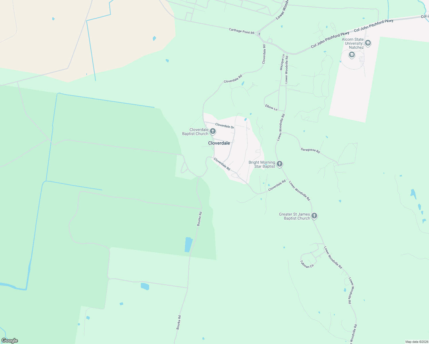 map of restaurants, bars, coffee shops, grocery stores, and more near 108-198 Bourke Road in Natchez