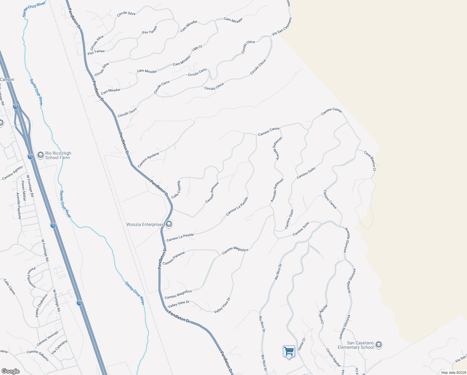 map of restaurants, bars, coffee shops, grocery stores, and more near 330 Camino La Pasida in Rio Rico