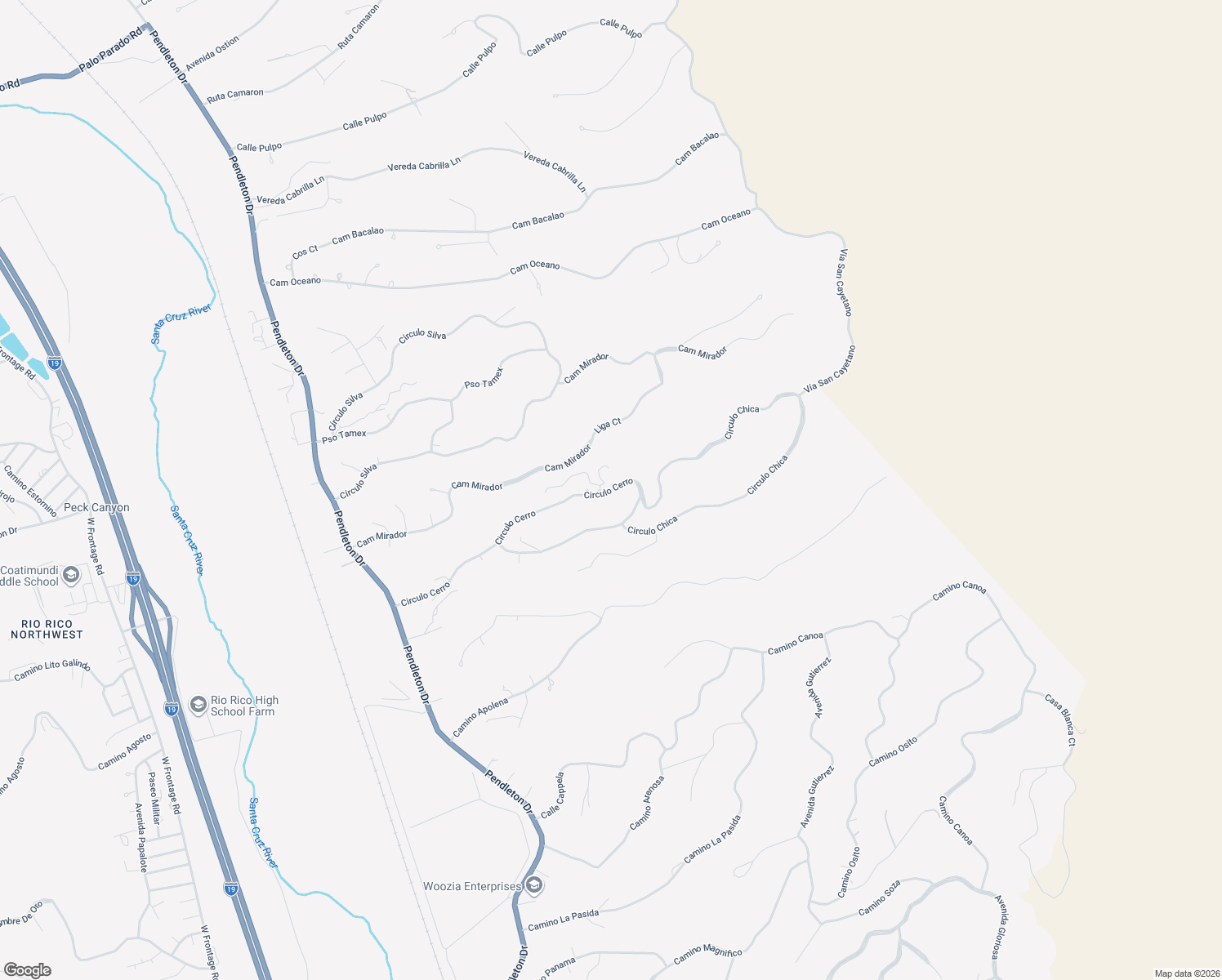 map of restaurants, bars, coffee shops, grocery stores, and more near 280 Circulo Cerro in Rio Rico