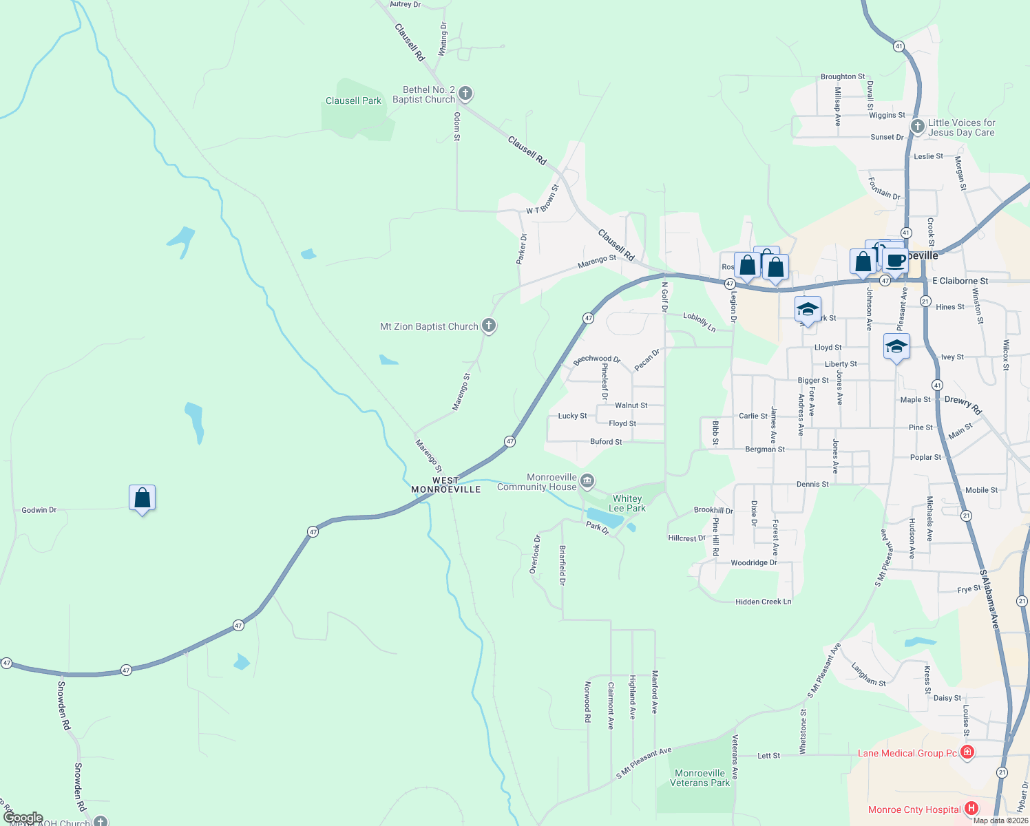 map of restaurants, bars, coffee shops, grocery stores, and more near 62 Circle Drive in Monroeville