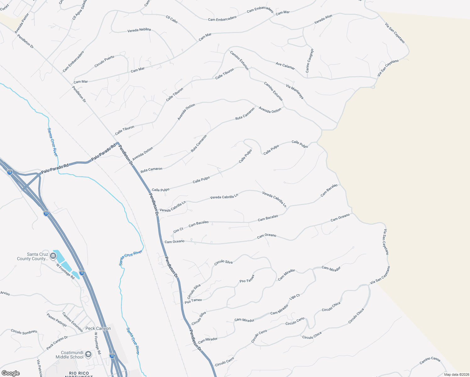 map of restaurants, bars, coffee shops, grocery stores, and more near 188 Vereda Cabrilla Lane in Rio Rico