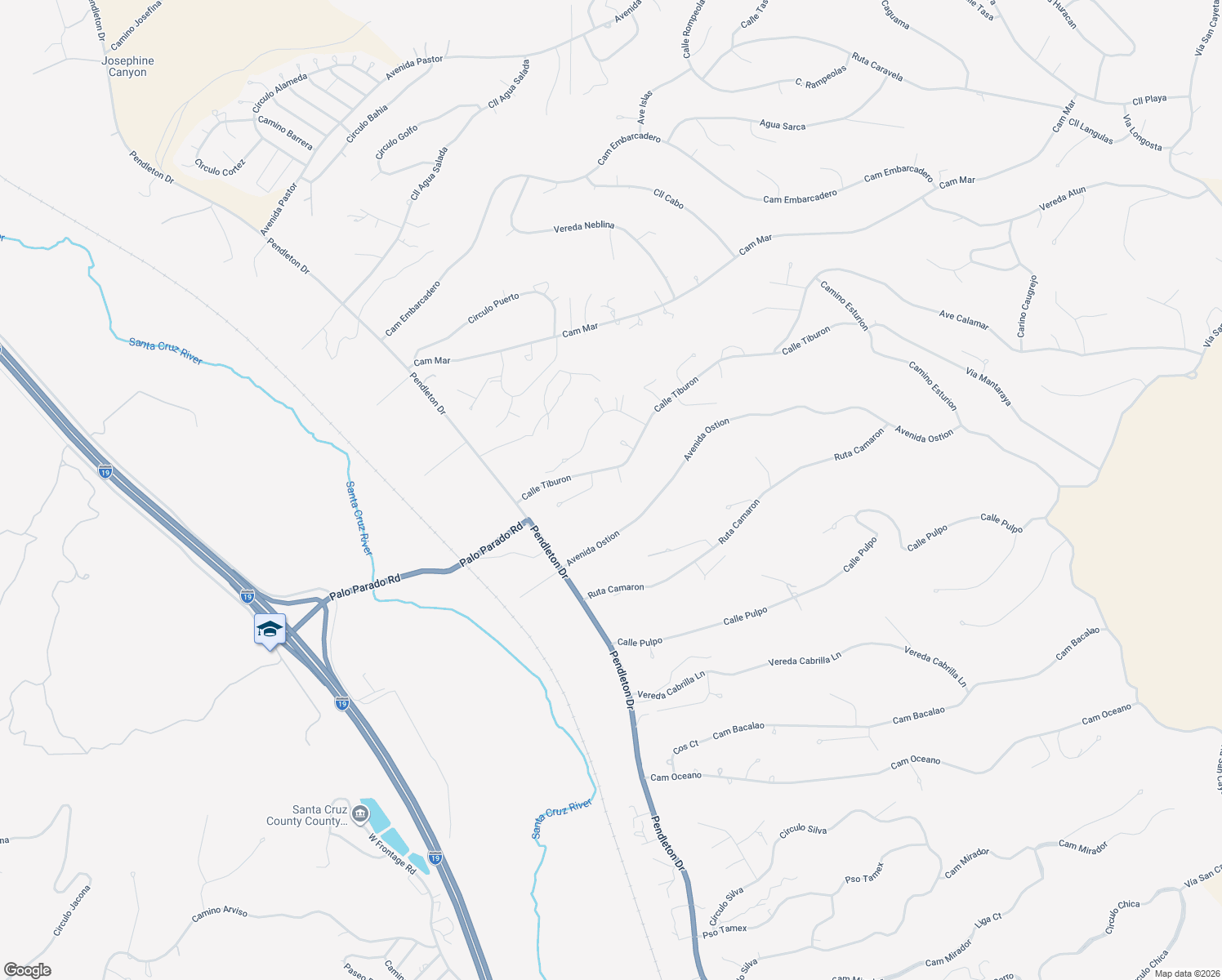 map of restaurants, bars, coffee shops, grocery stores, and more near 1614 Adorn Court in Rio Rico