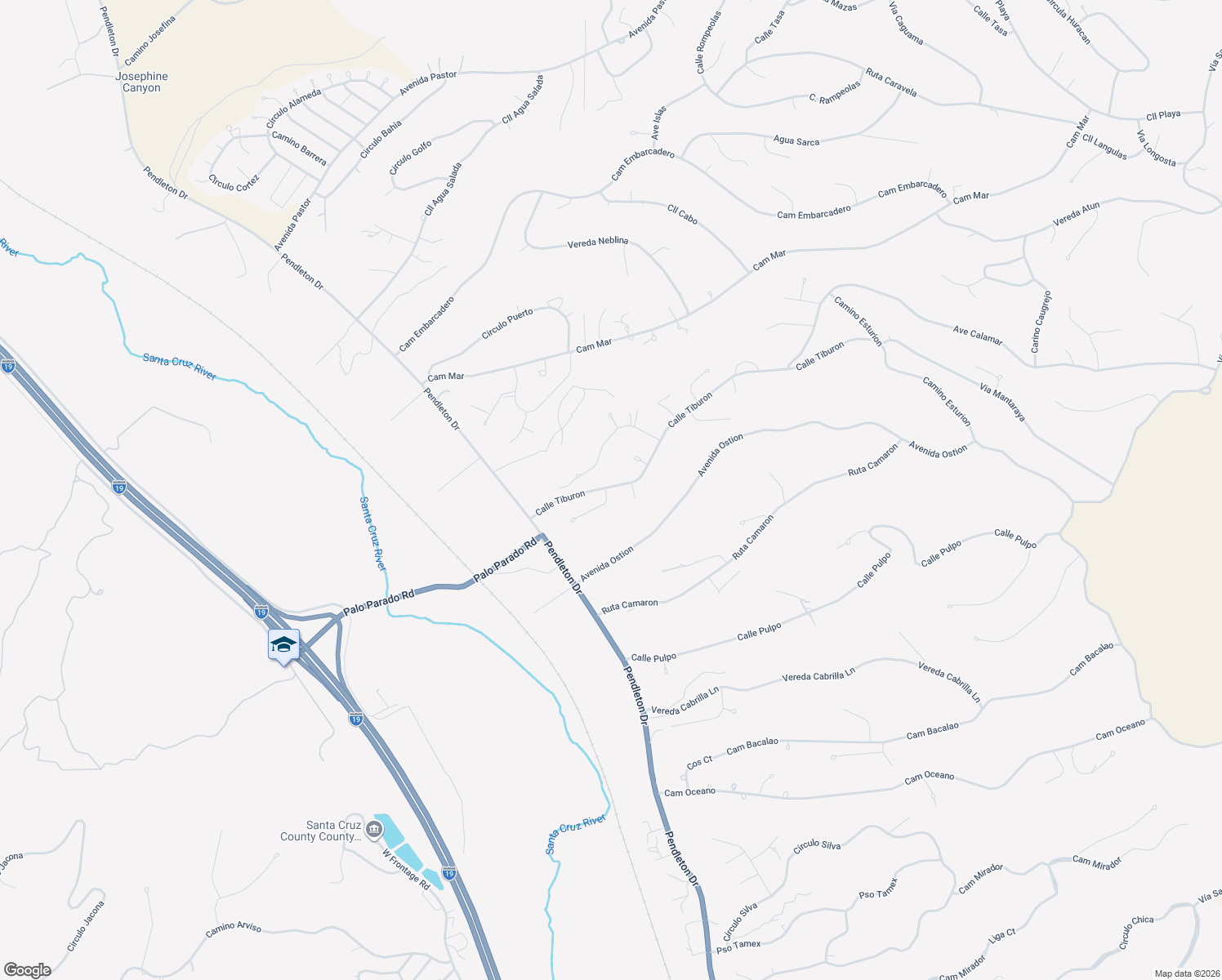 map of restaurants, bars, coffee shops, grocery stores, and more near 1614 Adorn Court in Rio Rico