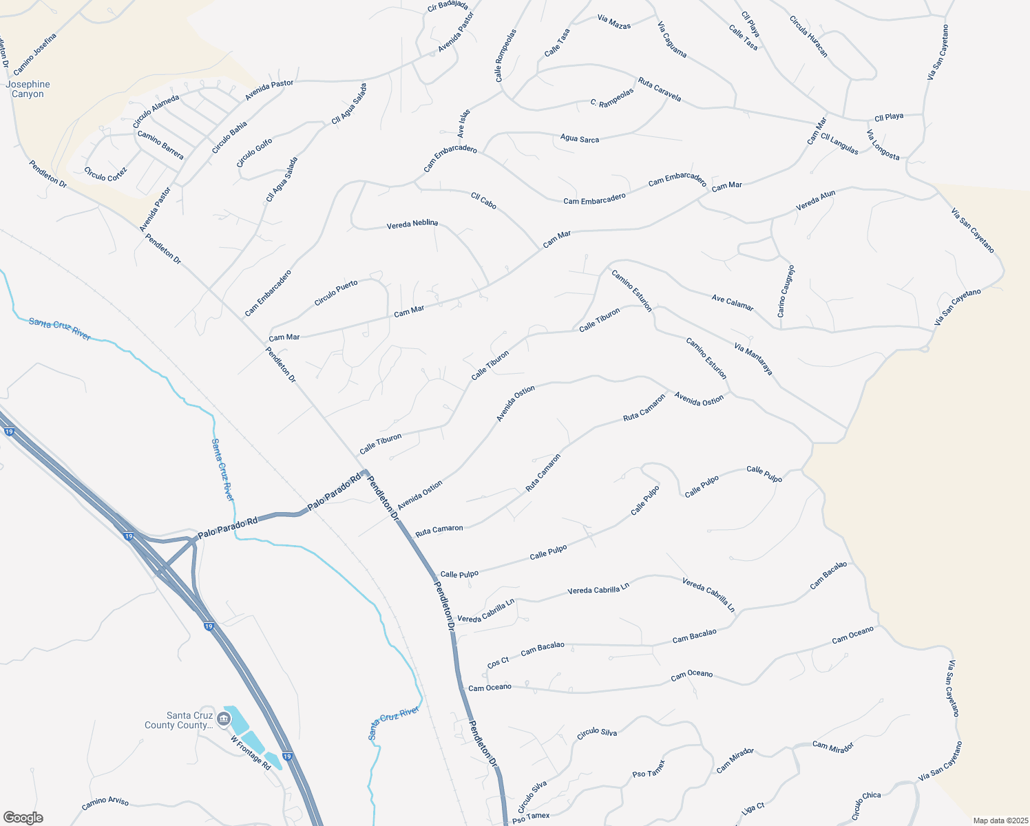 map of restaurants, bars, coffee shops, grocery stores, and more near 167 Avenida Ostion in Rio Rico