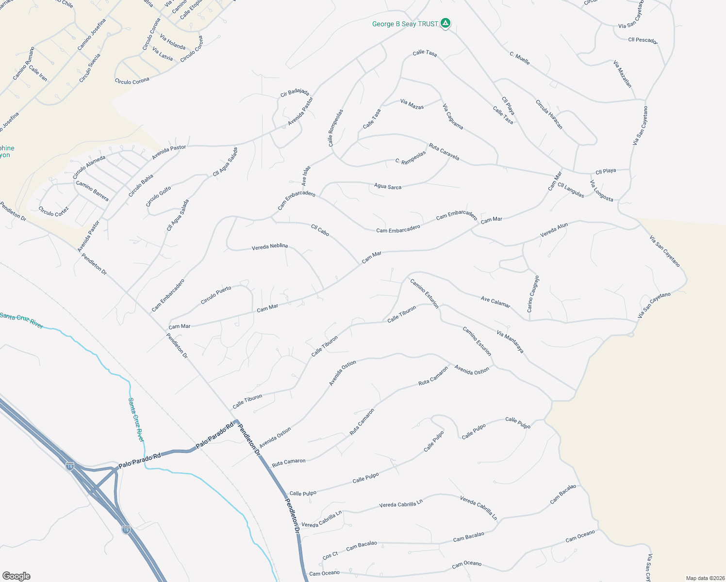 map of restaurants, bars, coffee shops, grocery stores, and more near 233 Caiman Court in Rio Rico