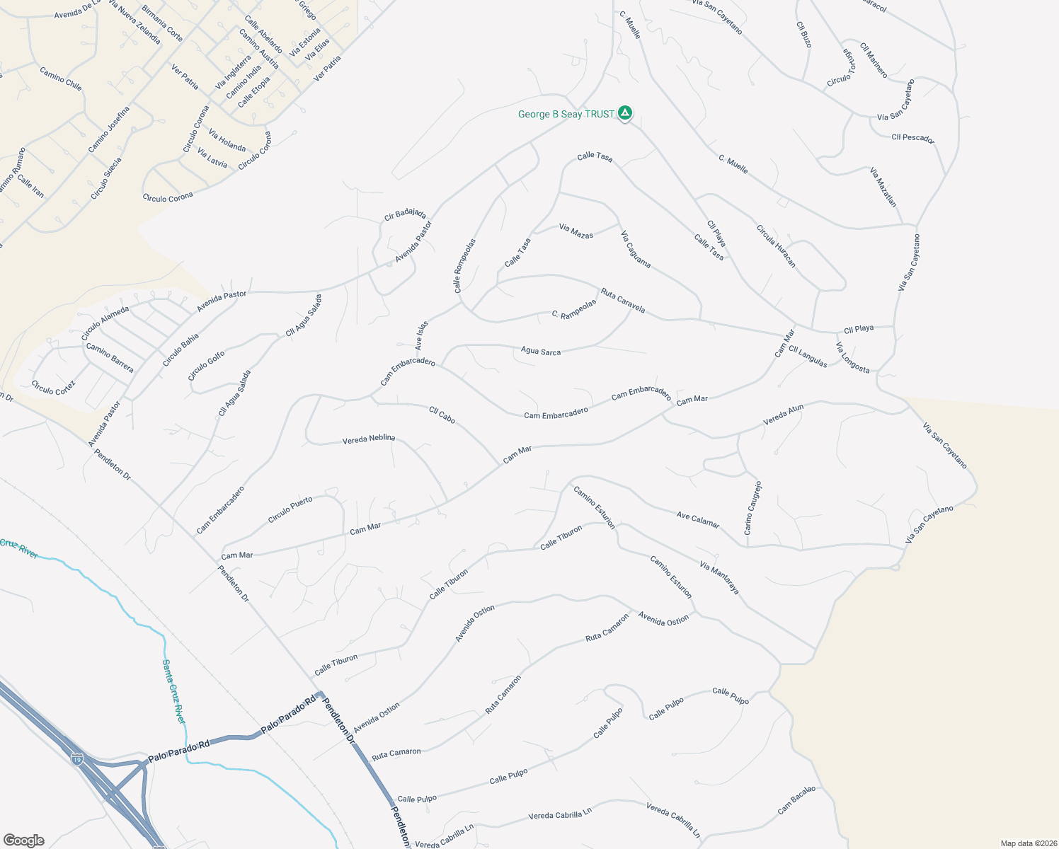 map of restaurants, bars, coffee shops, grocery stores, and more near 163 Camino Embarcadero in Rio Rico