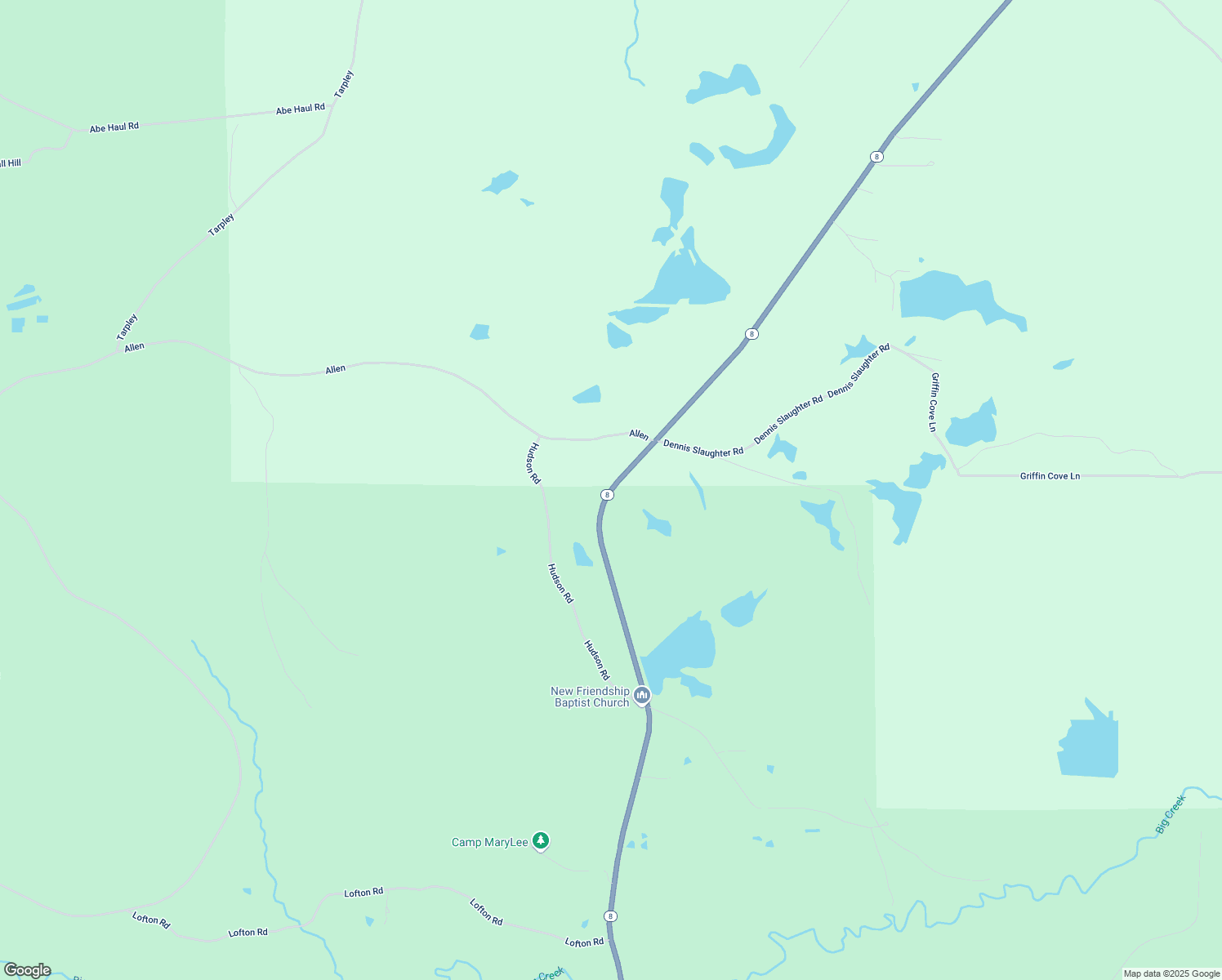map of restaurants, bars, coffee shops, grocery stores, and more near Highway 8 in Pollock