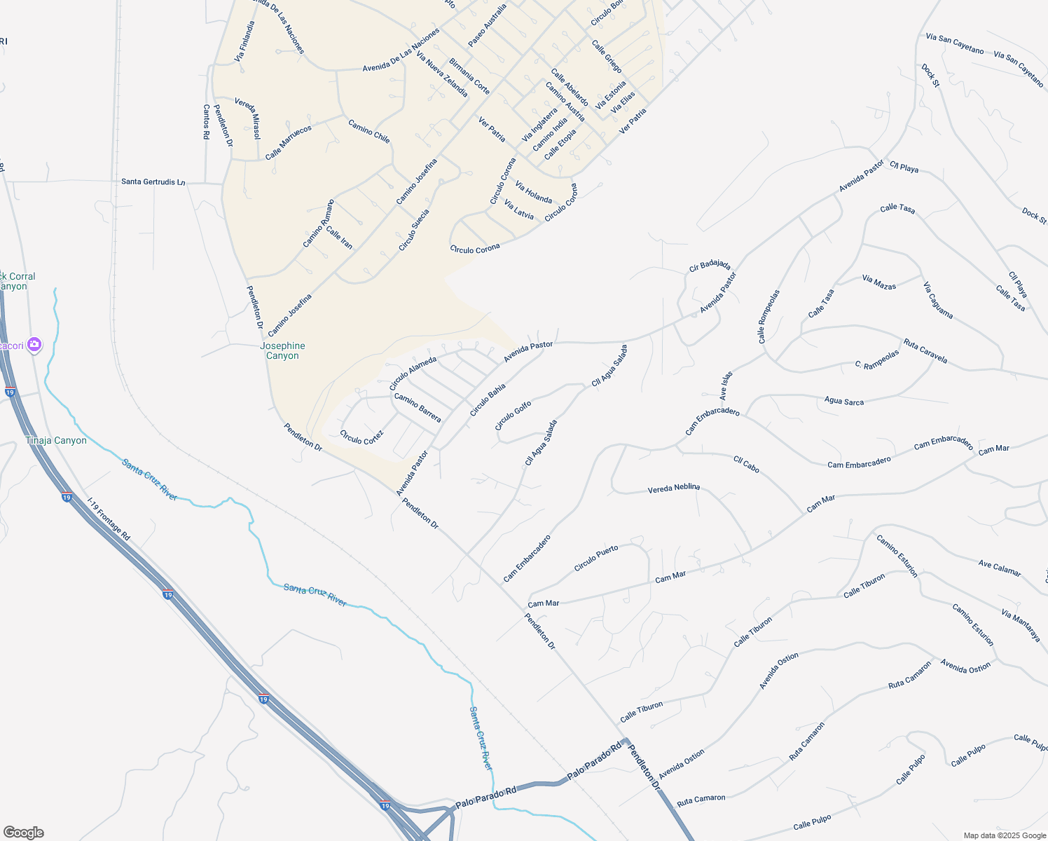 map of restaurants, bars, coffee shops, grocery stores, and more near 1192 Circulo Golfo in Rio Rico