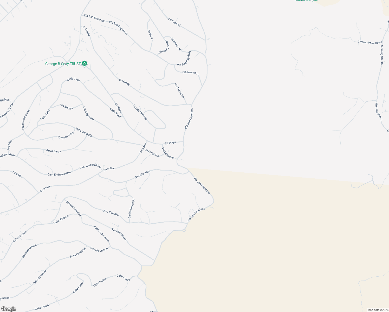 map of restaurants, bars, coffee shops, grocery stores, and more near 1555 Vía San Cayetano in Rio Rico