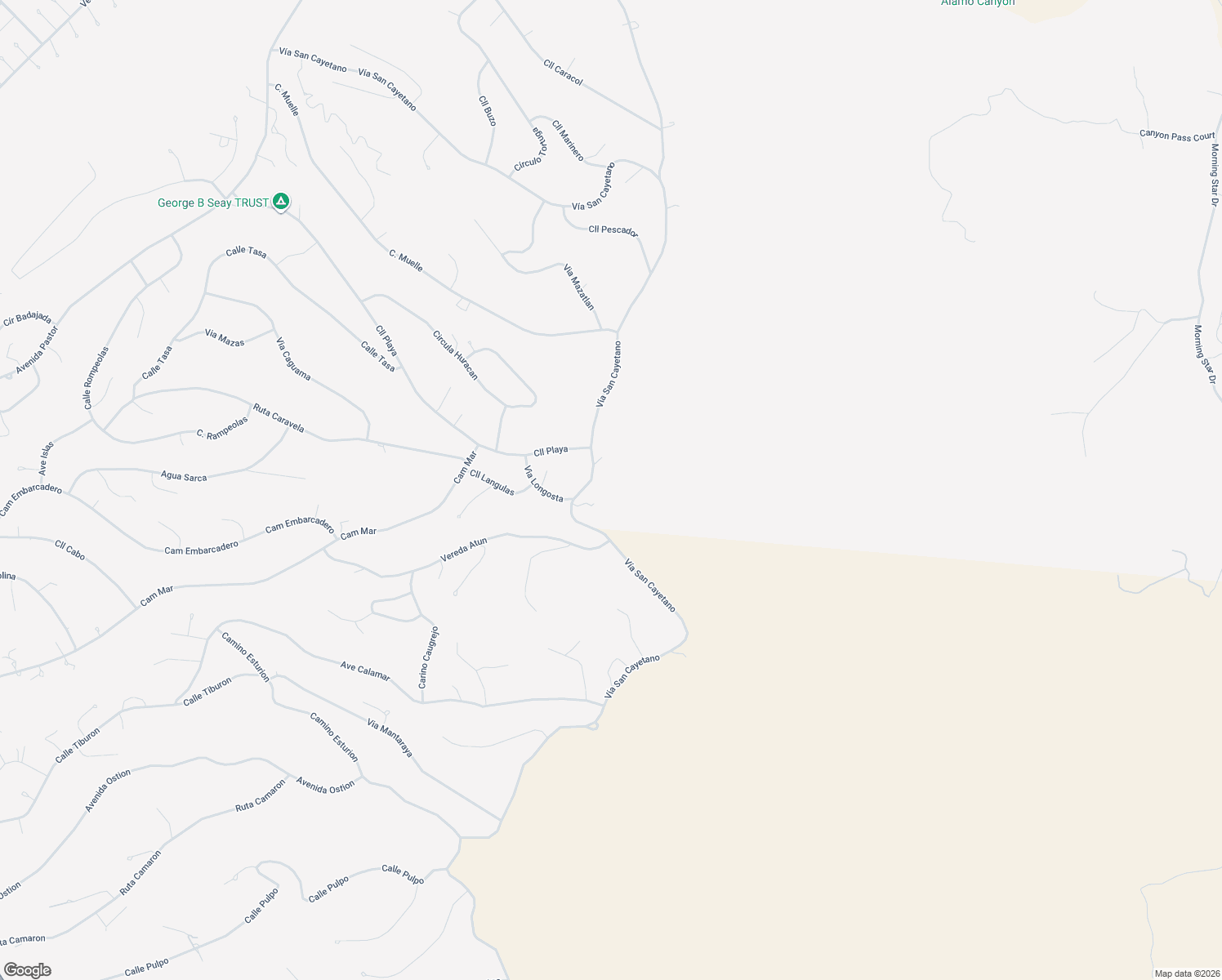 map of restaurants, bars, coffee shops, grocery stores, and more near 1581-1593 Vía San Cayetano in Rio Rico