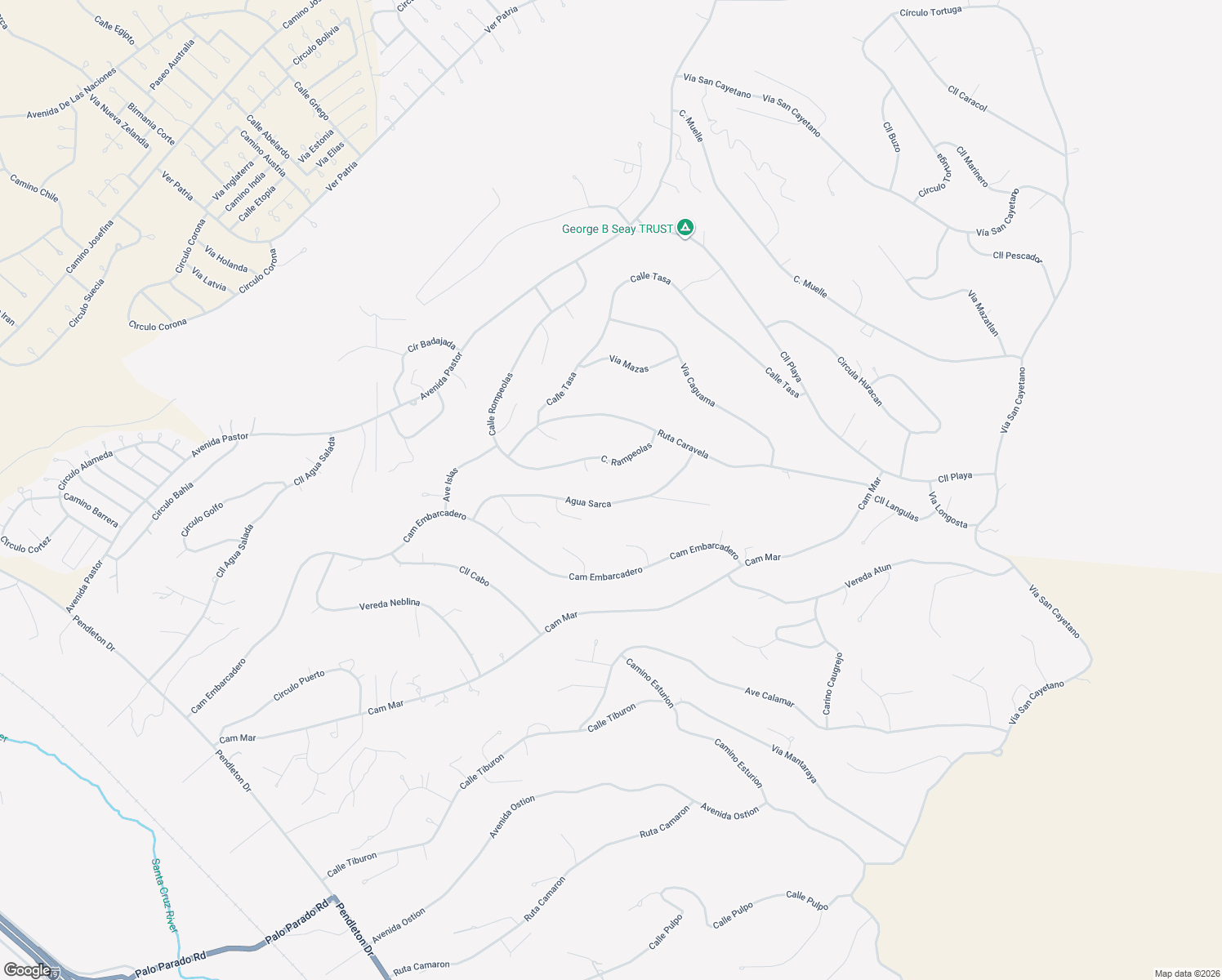 map of restaurants, bars, coffee shops, grocery stores, and more near 206 Via Agua Sarca in Rio Rico