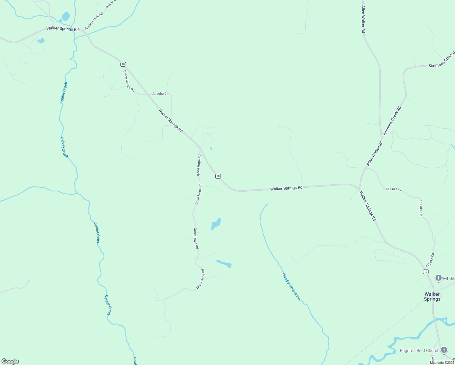 map of restaurants, bars, coffee shops, grocery stores, and more near 4501 Walker Springs Road in Jackson