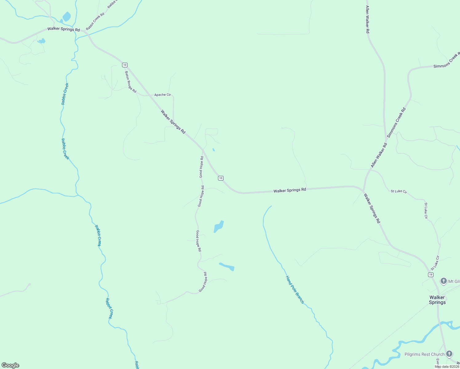 map of restaurants, bars, coffee shops, grocery stores, and more near 4501 Walker Springs Road in Jackson