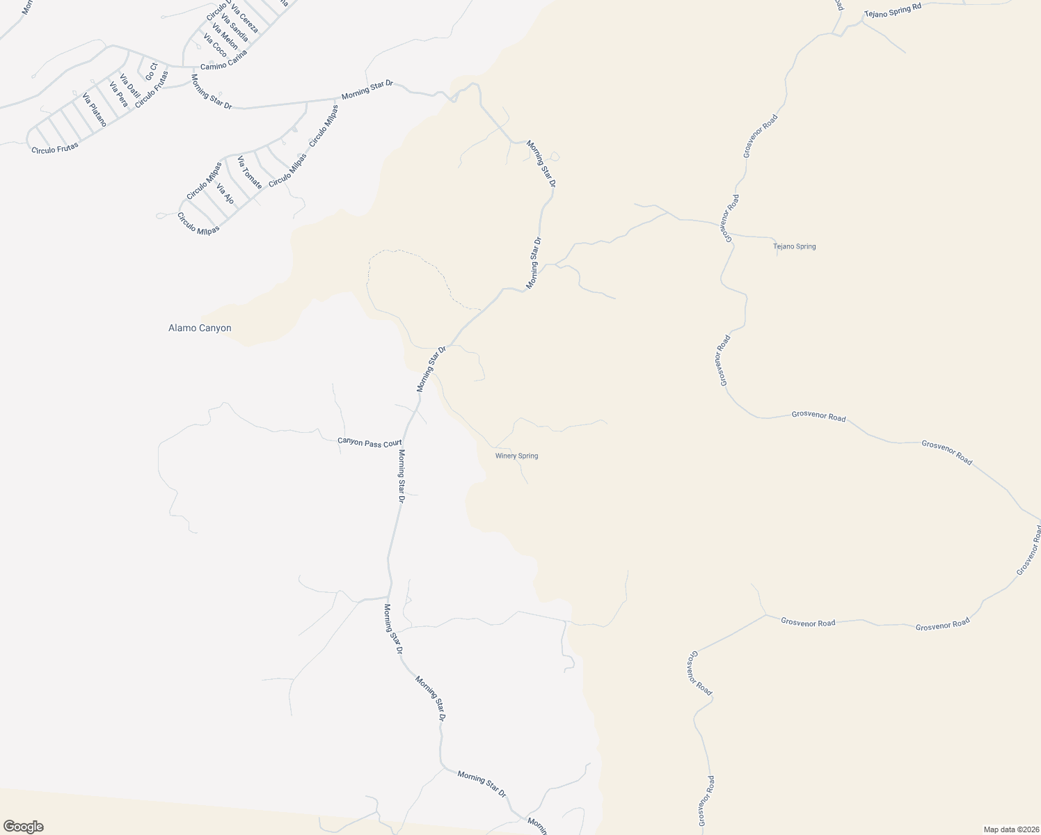 map of restaurants, bars, coffee shops, grocery stores, and more near Winery Springs Drive in Rio Rico