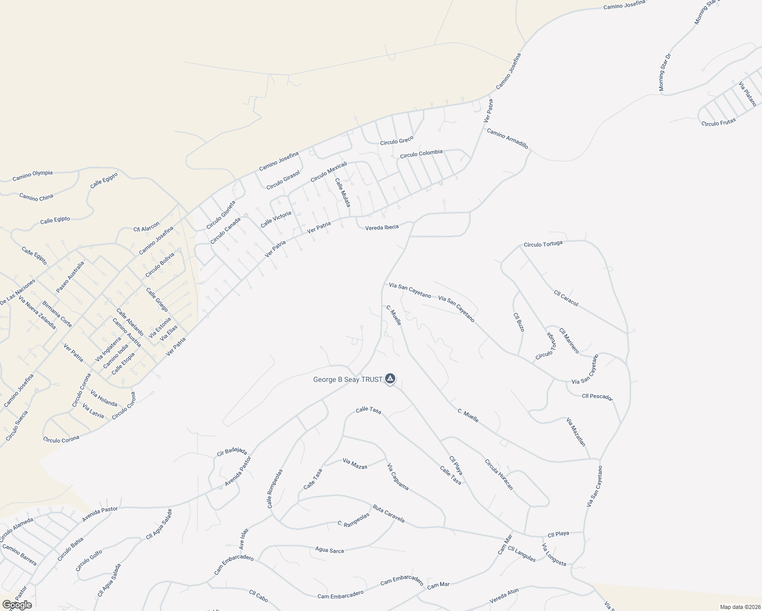 map of restaurants, bars, coffee shops, grocery stores, and more near 82 Avenida Pastor in Rio Rico