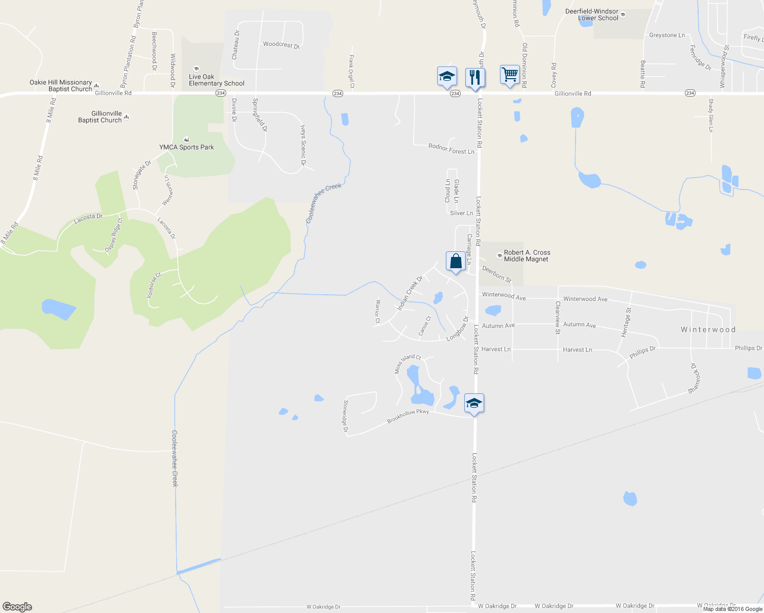 map of restaurants, bars, coffee shops, grocery stores, and more near 708 Warrior Ct in Albany