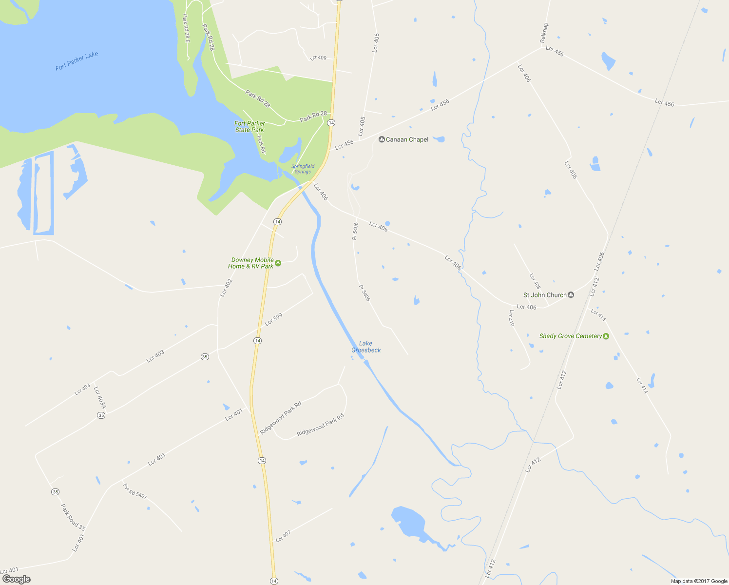map of restaurants, bars, coffee shops, grocery stores, and more near Pr 5406 in Groesbeck