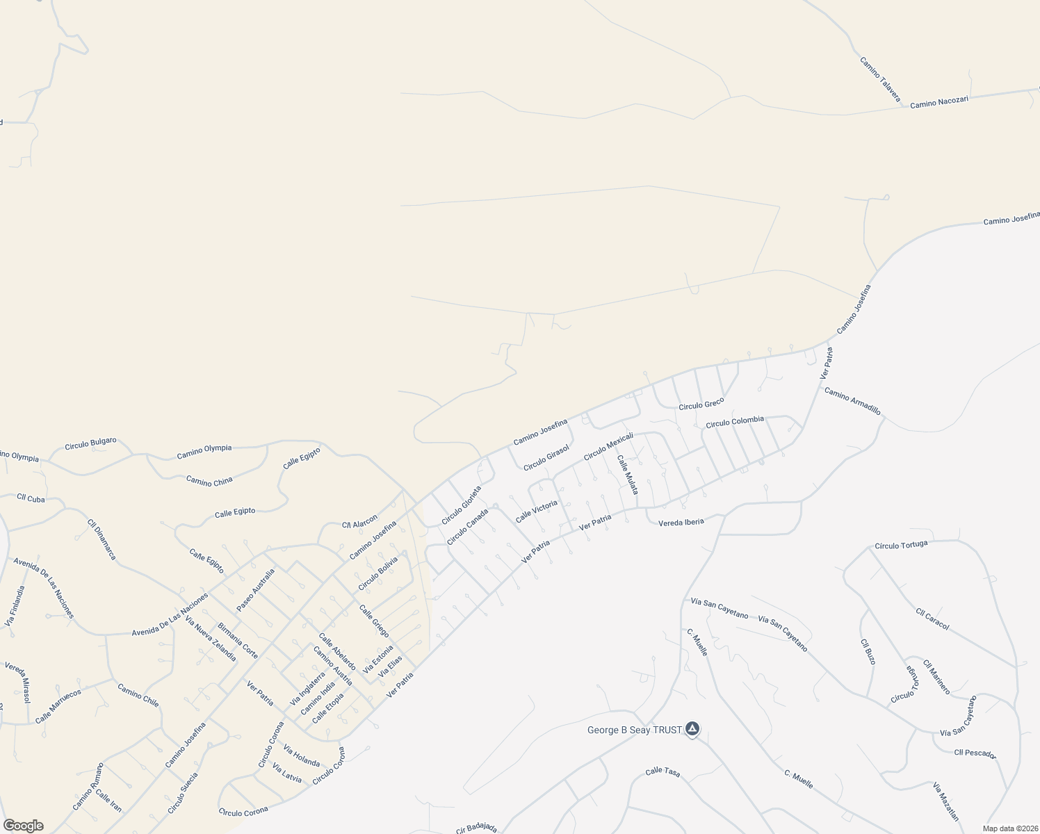 map of restaurants, bars, coffee shops, grocery stores, and more near 260 Camino Josefina in Rio Rico
