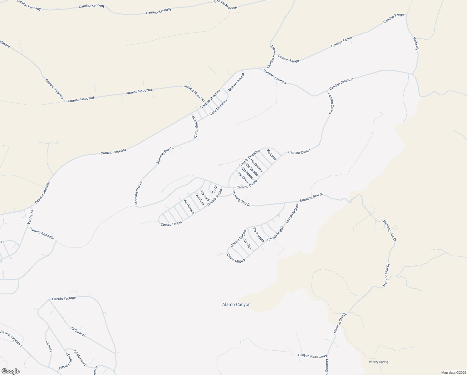 map of restaurants, bars, coffee shops, grocery stores, and more near Camino Carina in Rio Rico