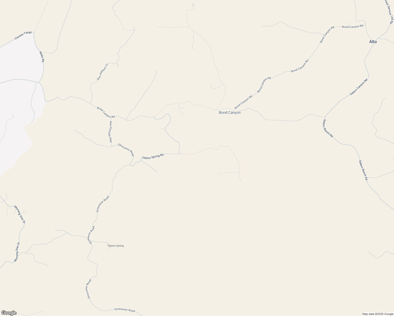 map of restaurants, bars, coffee shops, grocery stores, and more near Tejano Spring Road in Rio Rico