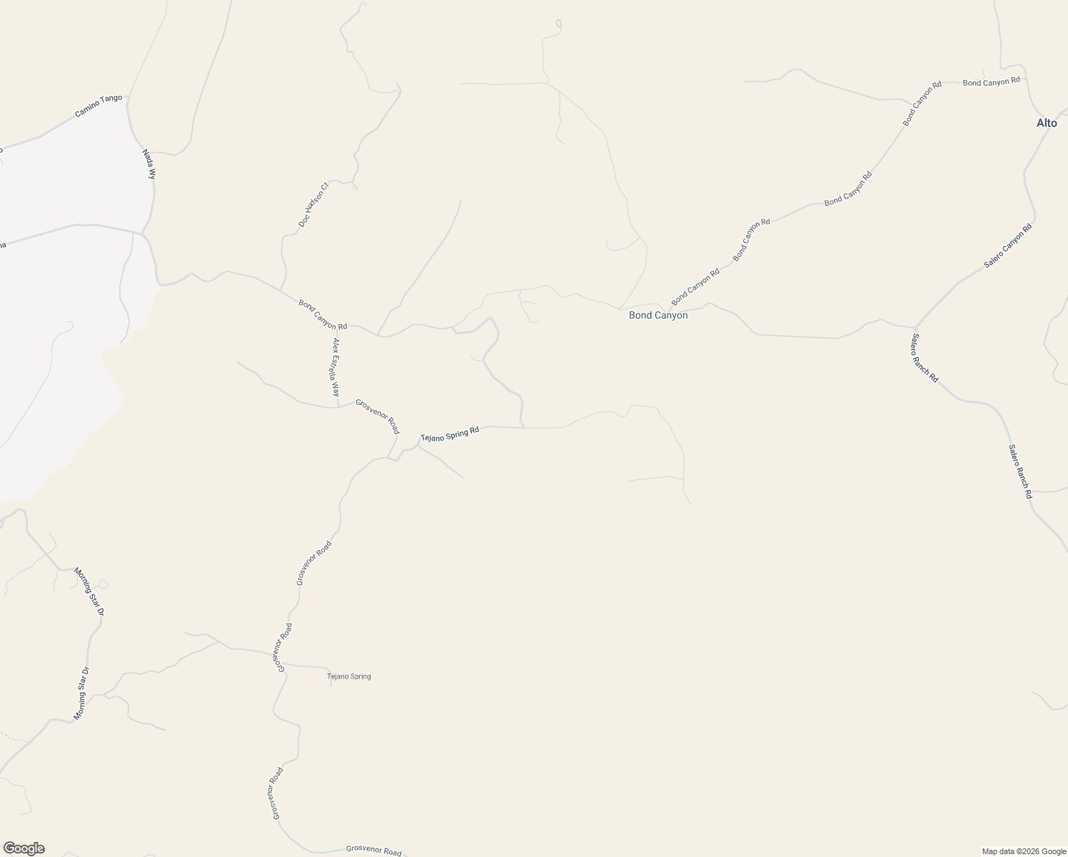 map of restaurants, bars, coffee shops, grocery stores, and more near Tejano Spring Road in Rio Rico