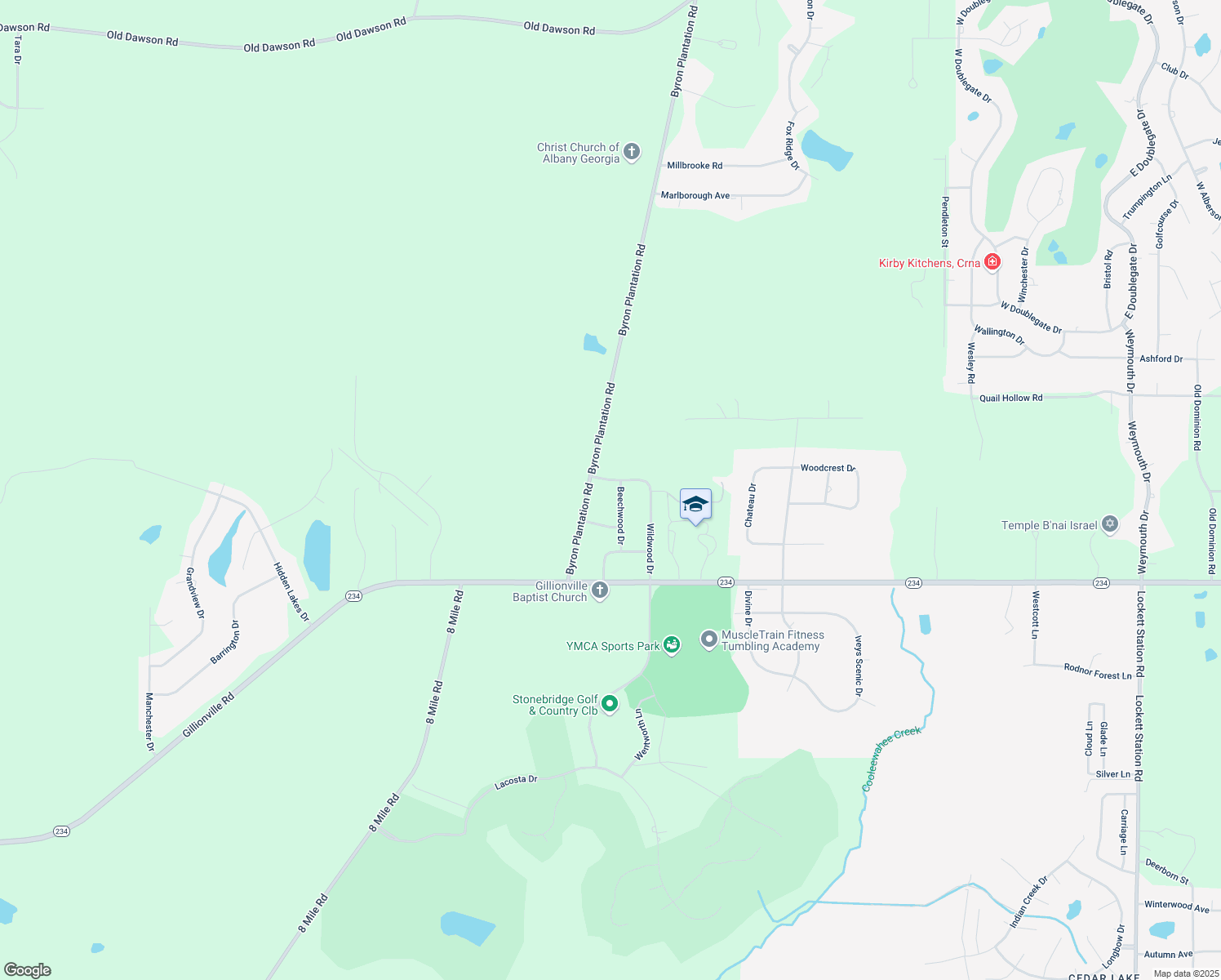 map of restaurants, bars, coffee shops, grocery stores, and more near 719 Wildwood Dr in Albany